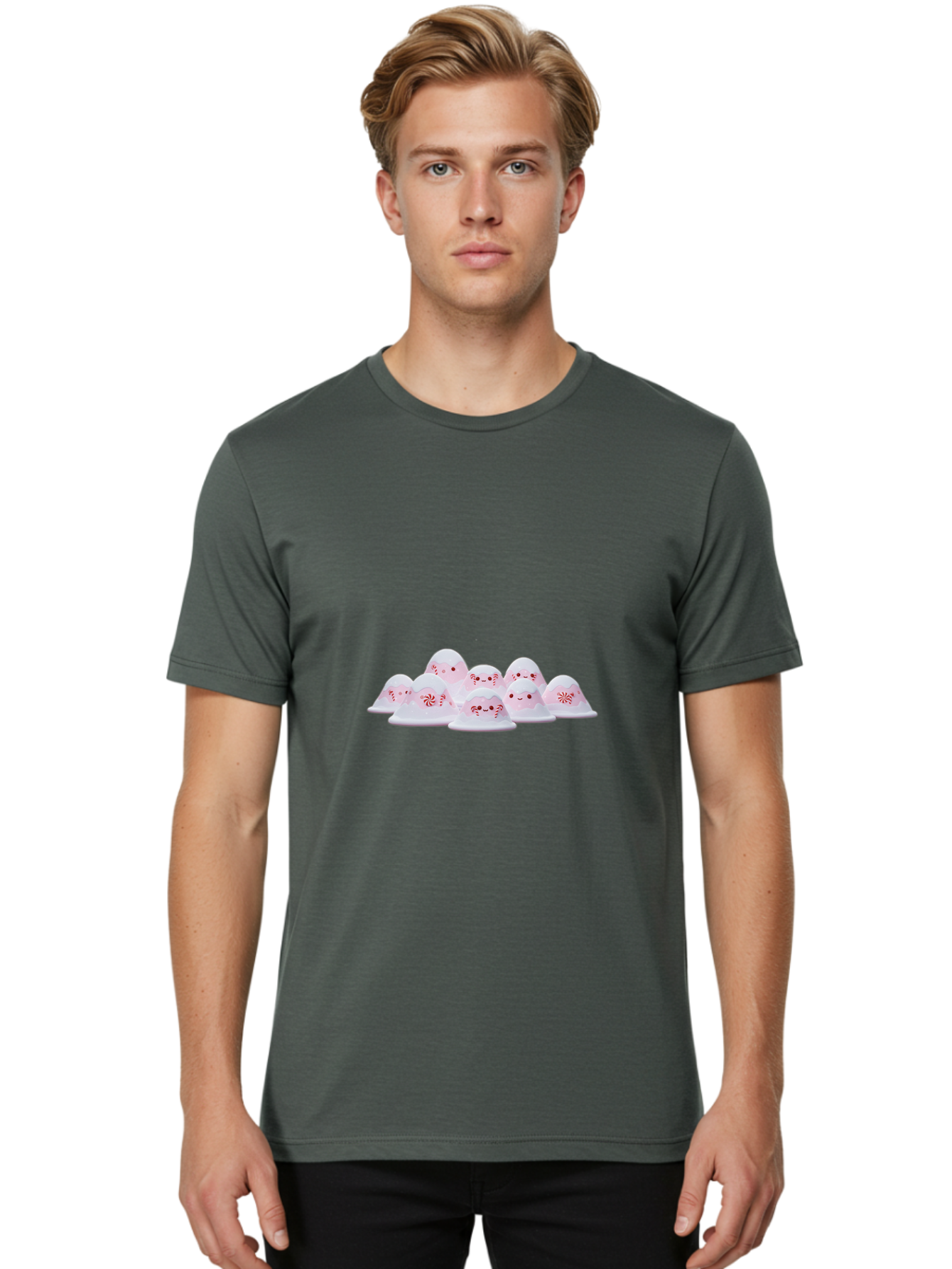 Peppermint-Meringue-Mushrooms Men'S Graphic Tee, 100% Cotton, Comfortable Casual Summer Wear, Machine Washable, Vintage Camera, Old Camera, Antique Camera, Black Camera, Classic Photography, Photography Equipment, Nostalgic Device, Baj158 25