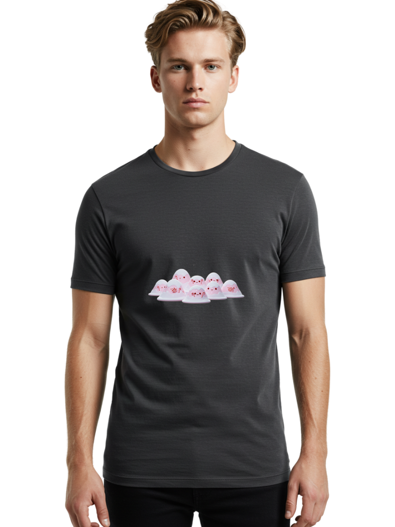 Peppermint-Meringue-Mushrooms Men'S Graphic Tee, 100% Cotton, Comfortable Casual Summer Wear, Machine Washable, Vintage Camera, Old Camera, Antique Camera, Black Camera, Classic Photography, Photography Equipment, Nostalgic Device, Baj158 16
