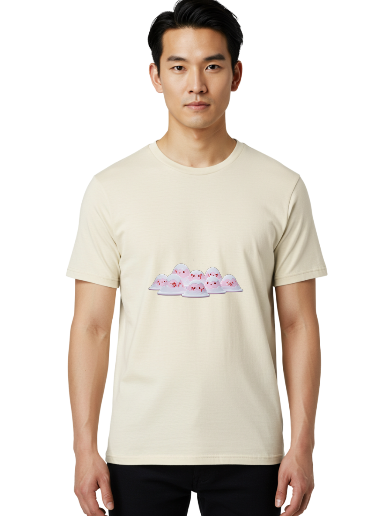 Peppermint-Meringue-Mushrooms Men'S Graphic Tee, 100% Cotton, Comfortable Casual Summer Wear, Machine Washable, Vintage Camera, Old Camera, Antique Camera, Black Camera, Classic Photography, Photography Equipment, Nostalgic Device, Baj158 30
