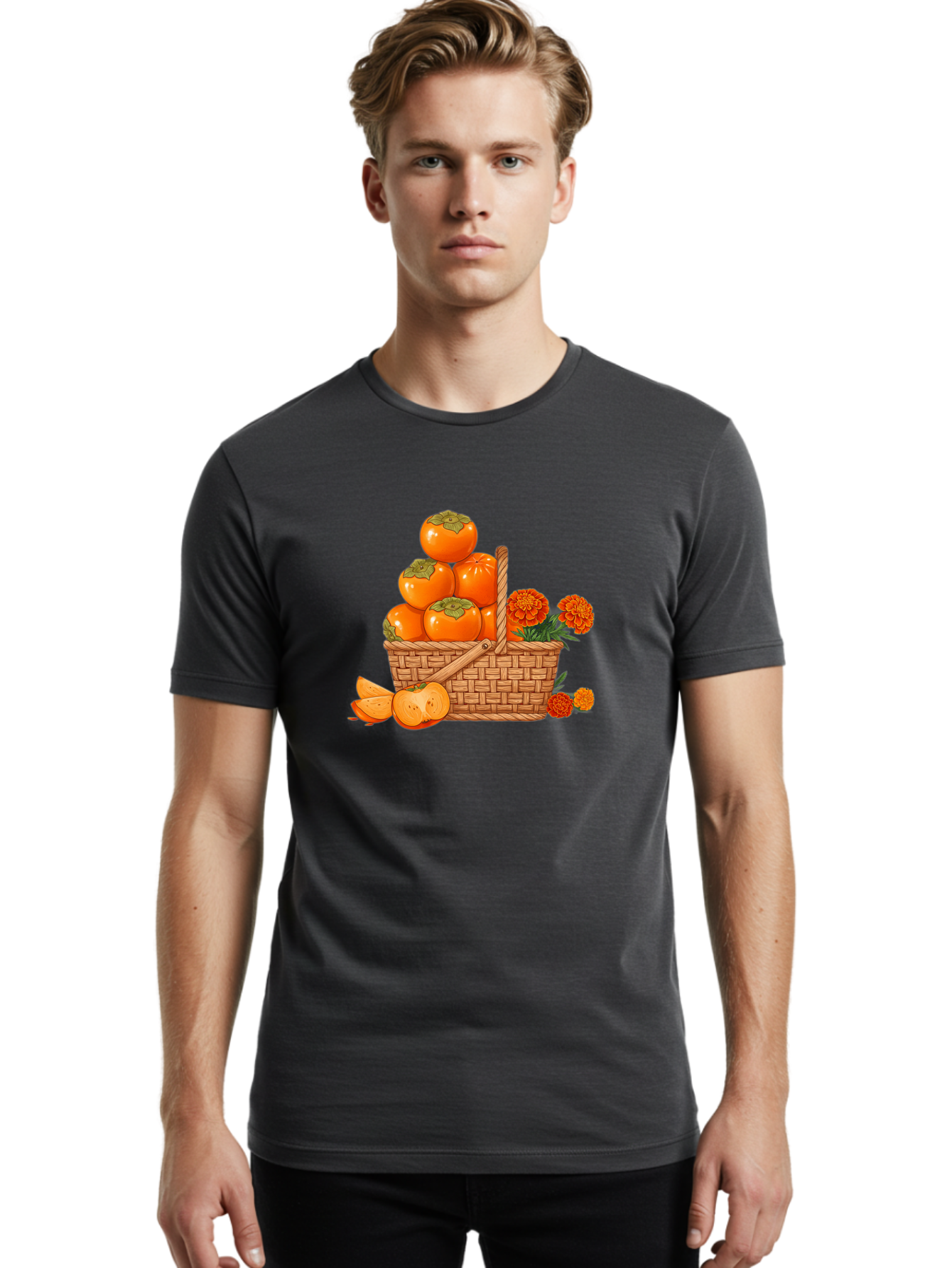 Persimmons-In-Basket Men'S Graphic Tee, 100% Cotton, Comfortable Casual Summer Wear, Machine Washable, Vintage Camera, Old Camera, Antique Camera, Black Camera, Classic Photography, Photography Equipment, Nostalgic Device, Film Camera, Baj159 29