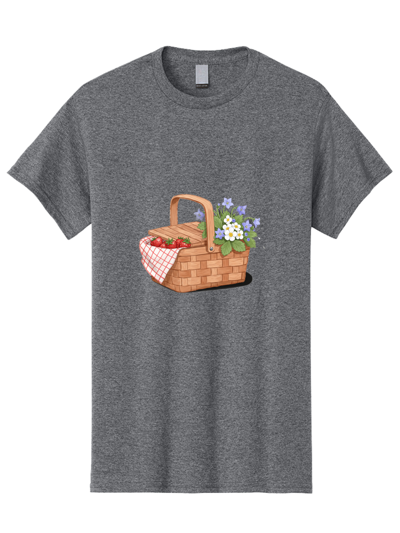 Picnic-Basket-1 Men'S Graphic Tee, 100% Cotton, Comfortable Casual Summer Wear, Machine Washable, Vintage Camera, Old Camera, Antique Camera, Black Camera, Classic Photography, Photography Equipment, Nostalgic Device, Film Camera, Camera Art Baj160 1