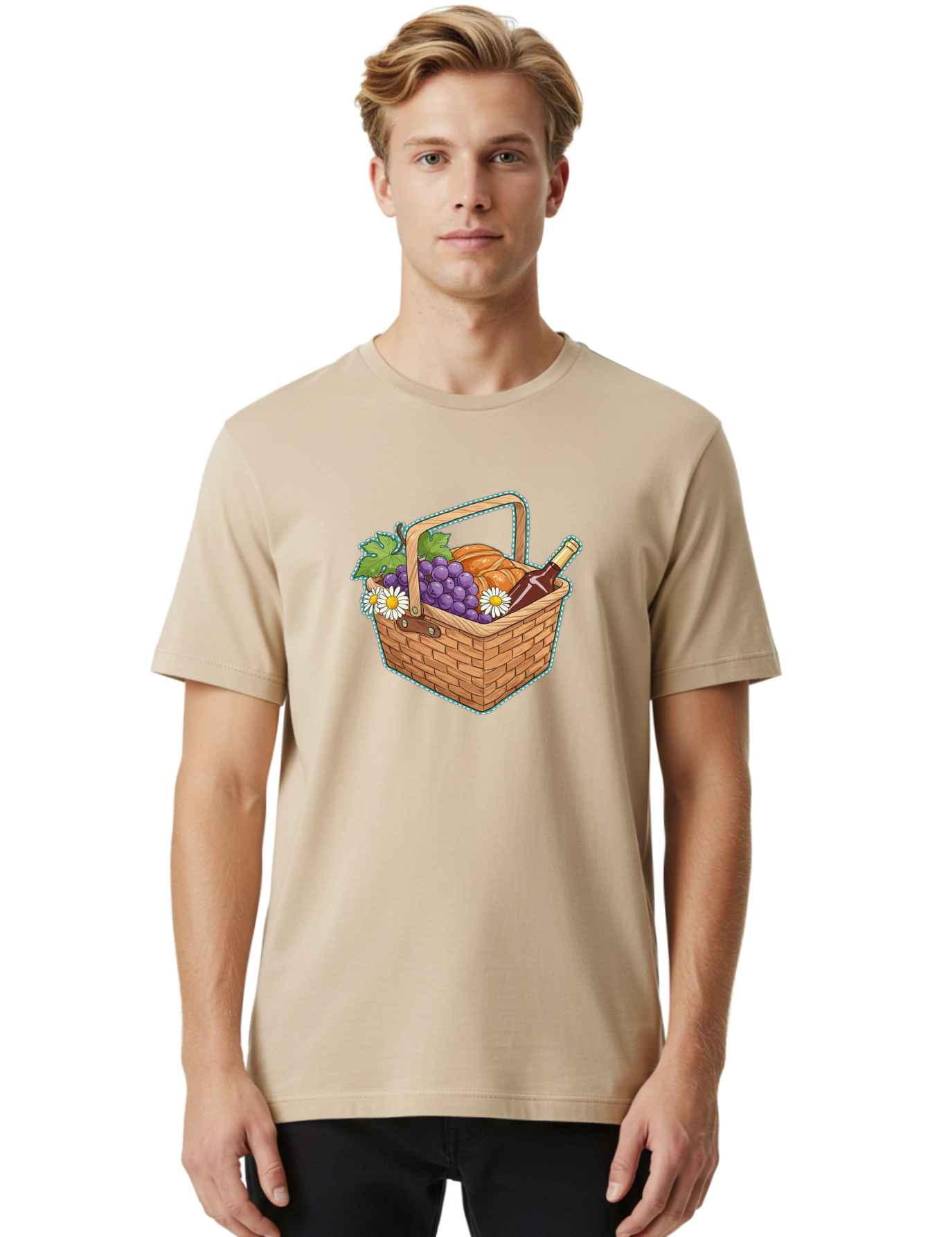 Picnic-Basket Men'S Graphic Tee, 100% Cotton, Comfortable Casual Summer Wear, Machine Washable, Vintage Camera, Old Camera, Antique Camera, Black Camera, Classic Photography, Photography Equipment, Nostalgic Device, Film Camera, Camera Art Baj162 25