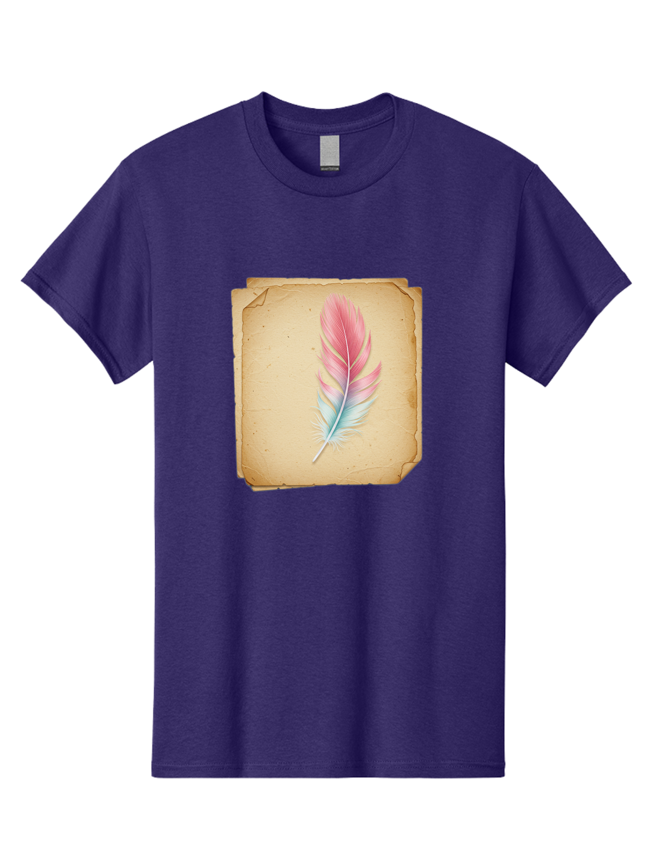 Pink-And-Blue-Feather Men'S Graphic Tee, 100% Cotton, Comfortable Casual Summer Wear, Machine Washable, Vintage Camera, Old Camera, Antique Camera, Black Camera, Classic Photography, Photography Equipment, Nostalgic Device, Film Camera, Baj163 5