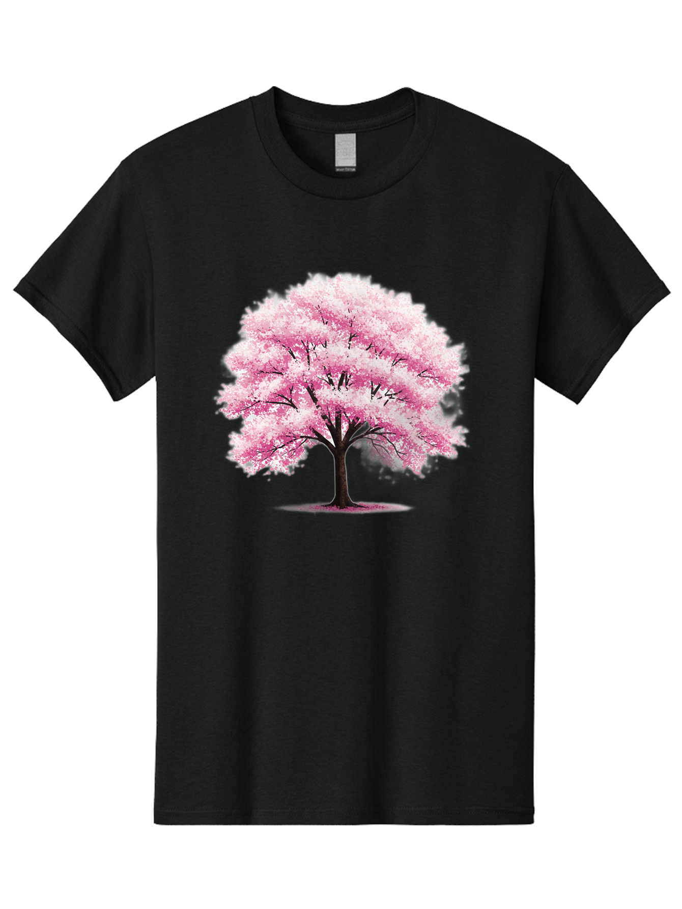 Pink-Cherry-Blossom-Tree-1 Men'S Graphic Tee, 100% Cotton, Comfortable Casual Summer Wear, Machine Washable, Vintage Camera, Old Camera, Antique Camera, Black Camera, Classic Photography, Photography Equipment, Nostalgic Device, Film Camera, Baj166 2