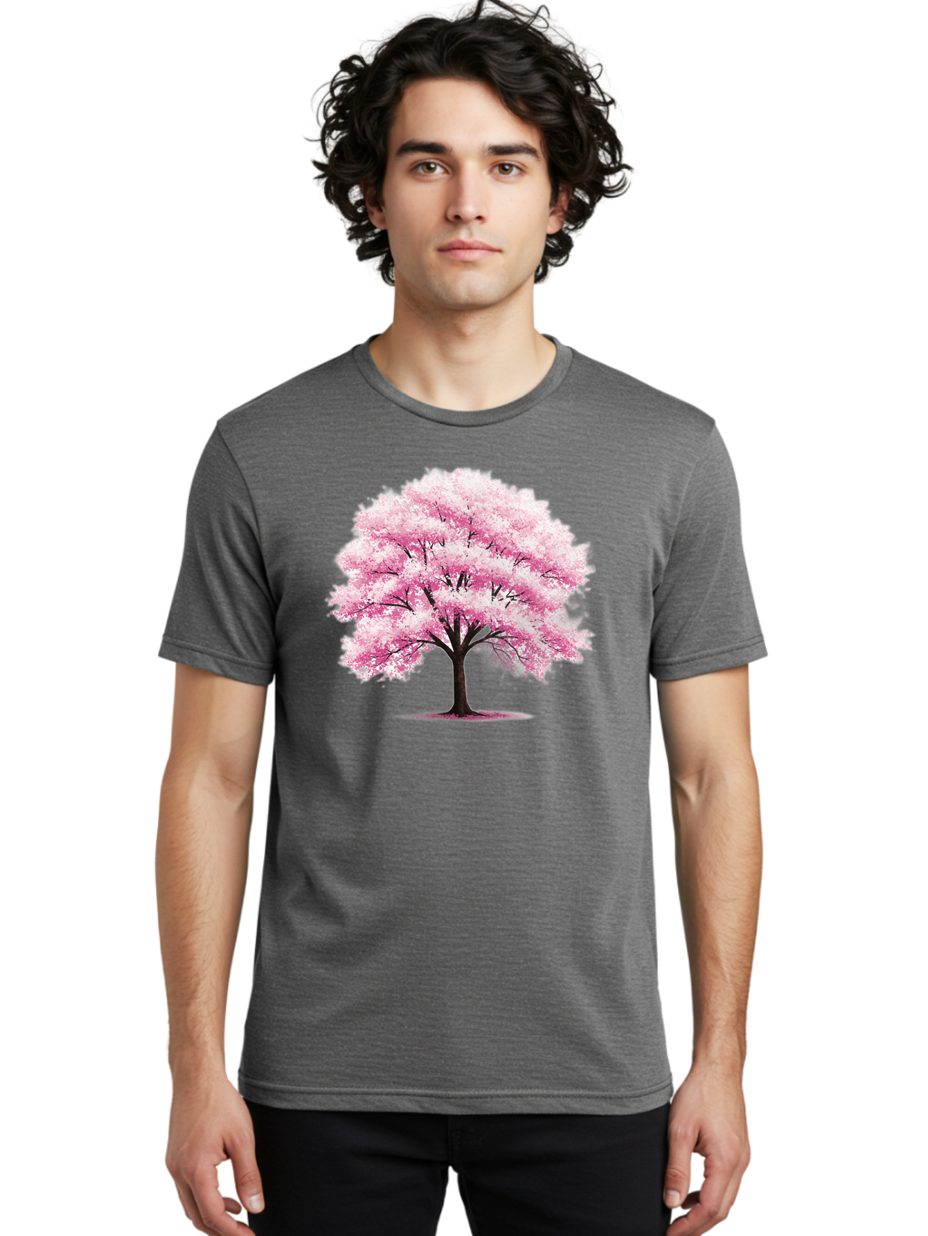 Pink-Cherry-Blossom-Tree-1 Men'S Graphic Tee, 100% Cotton, Comfortable Casual Summer Wear, Machine Washable, Vintage Camera, Old Camera, Antique Camera, Black Camera, Classic Photography, Photography Equipment, Nostalgic Device, Film Camera, Baj166 27