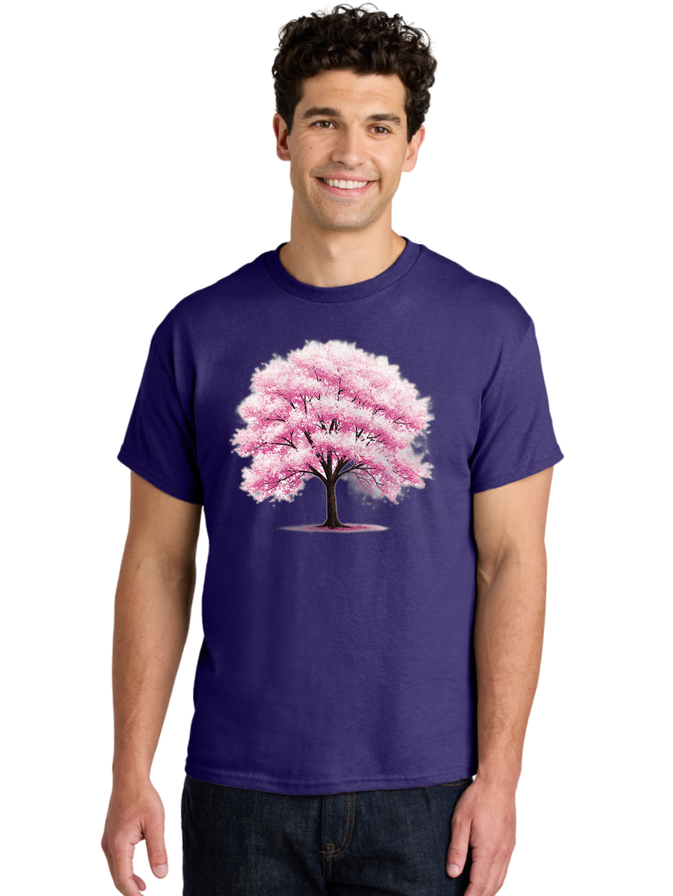 Pink-Cherry-Blossom-Tree-1 Men'S Graphic Tee, 100% Cotton, Comfortable Casual Summer Wear, Machine Washable, Vintage Camera, Old Camera, Antique Camera, Black Camera, Classic Photography, Photography Equipment, Nostalgic Device, Film Camera, Baj166 21