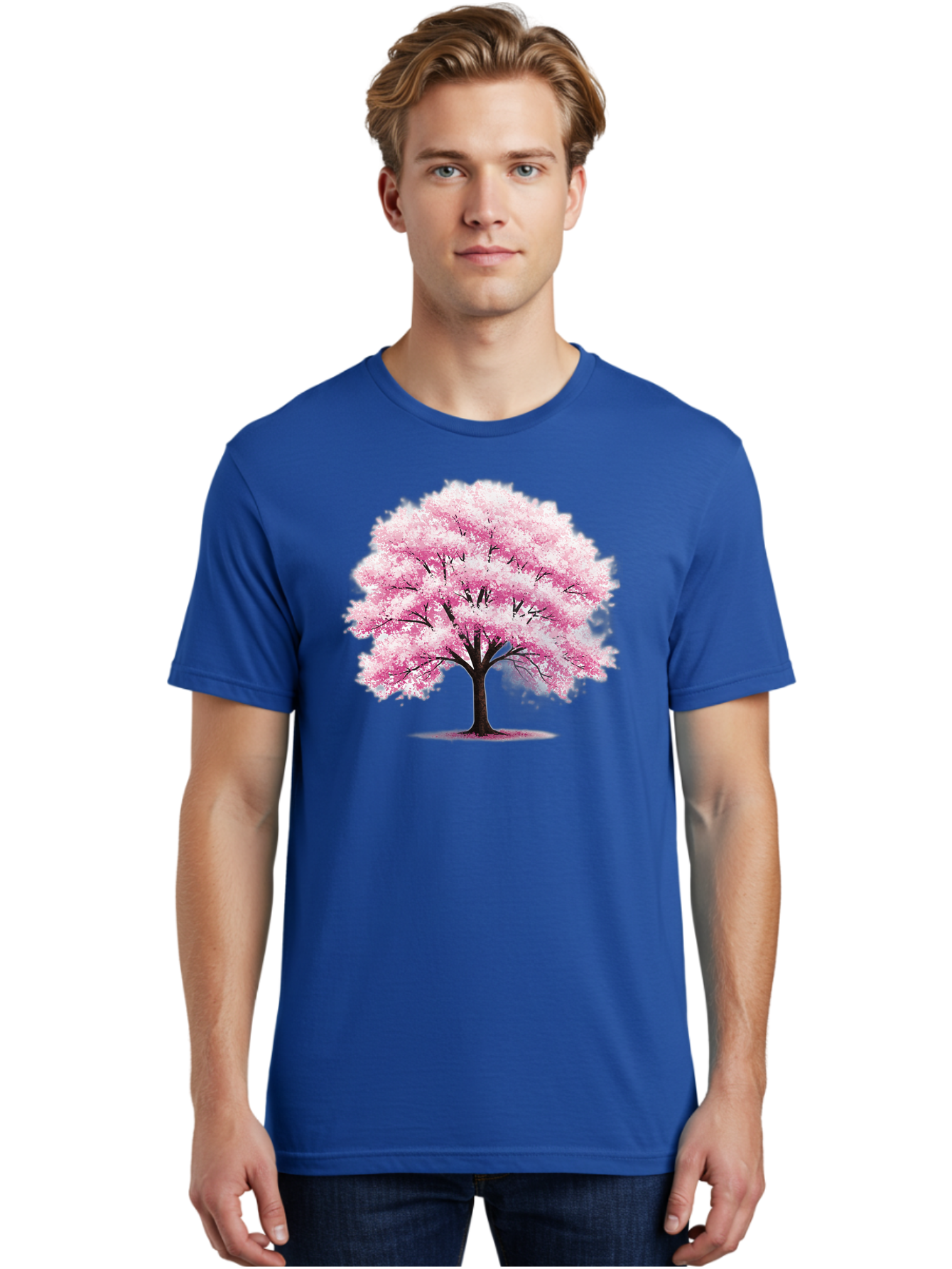 Pink-Cherry-Blossom-Tree-1 Men'S Graphic Tee, 100% Cotton, Comfortable Casual Summer Wear, Machine Washable, Vintage Camera, Old Camera, Antique Camera, Black Camera, Classic Photography, Photography Equipment, Nostalgic Device, Film Camera, Baj166 19