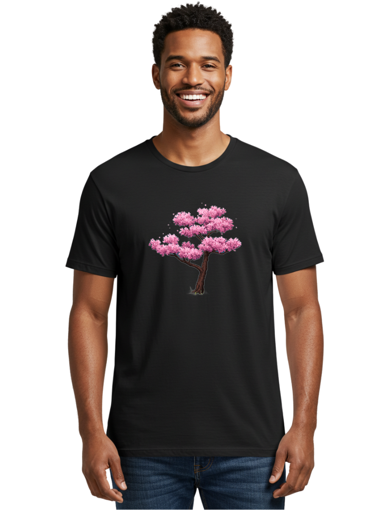 Pink-Cherry-Blossom-Tree-2 Men'S Graphic Tee, 100% Cotton, Comfortable Casual Summer Wear, Machine Washable, Vintage Camera, Old Camera, Antique Camera, Black Camera, Classic Photography, Photography Equipment, Nostalgic Device, Film Camera, Baj167 28
