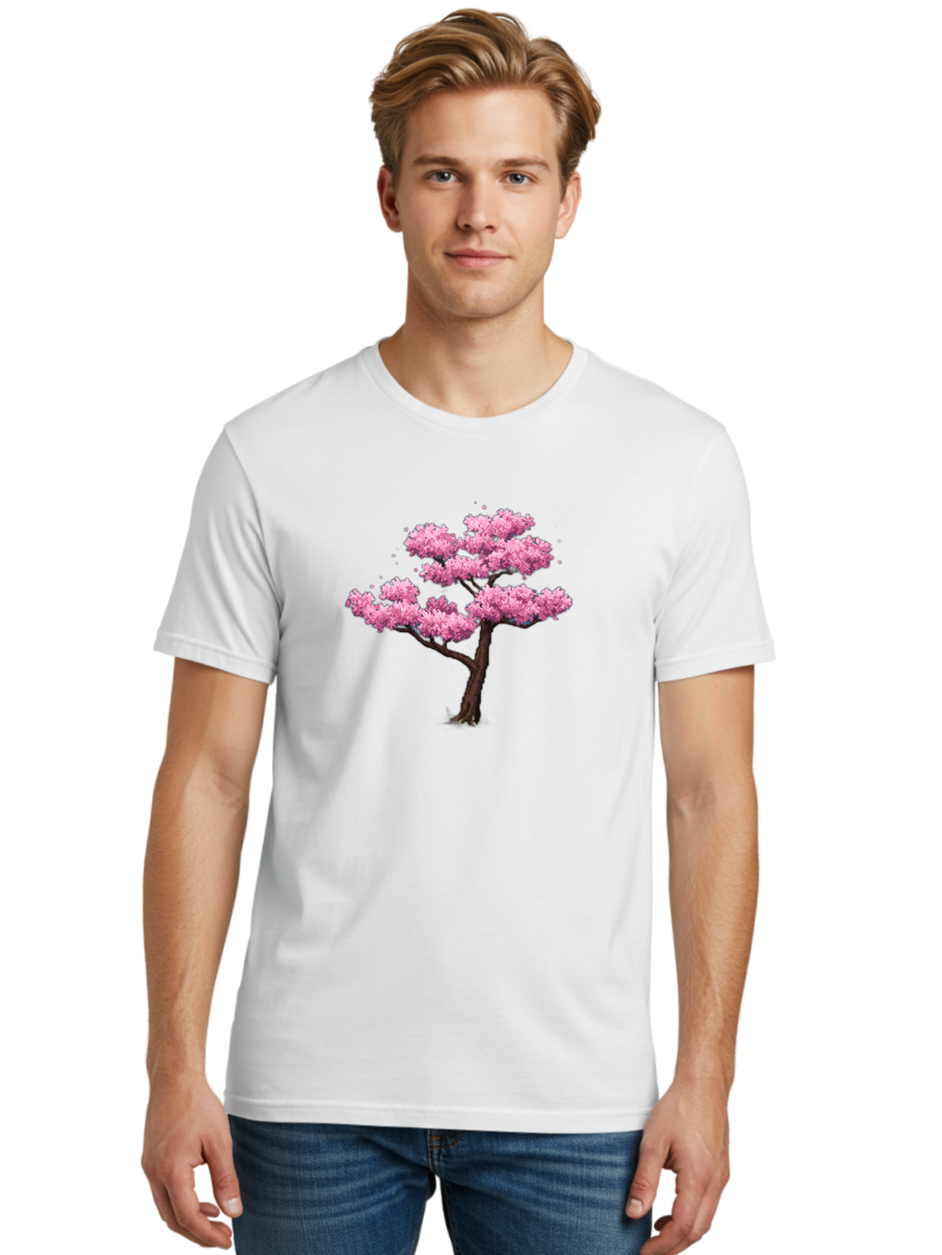 Pink-Cherry-Blossom-Tree-2 Men'S Graphic Tee, 100% Cotton, Comfortable Casual Summer Wear, Machine Washable, Vintage Camera, Old Camera, Antique Camera, Black Camera, Classic Photography, Photography Equipment, Nostalgic Device, Film Camera, Baj167 21