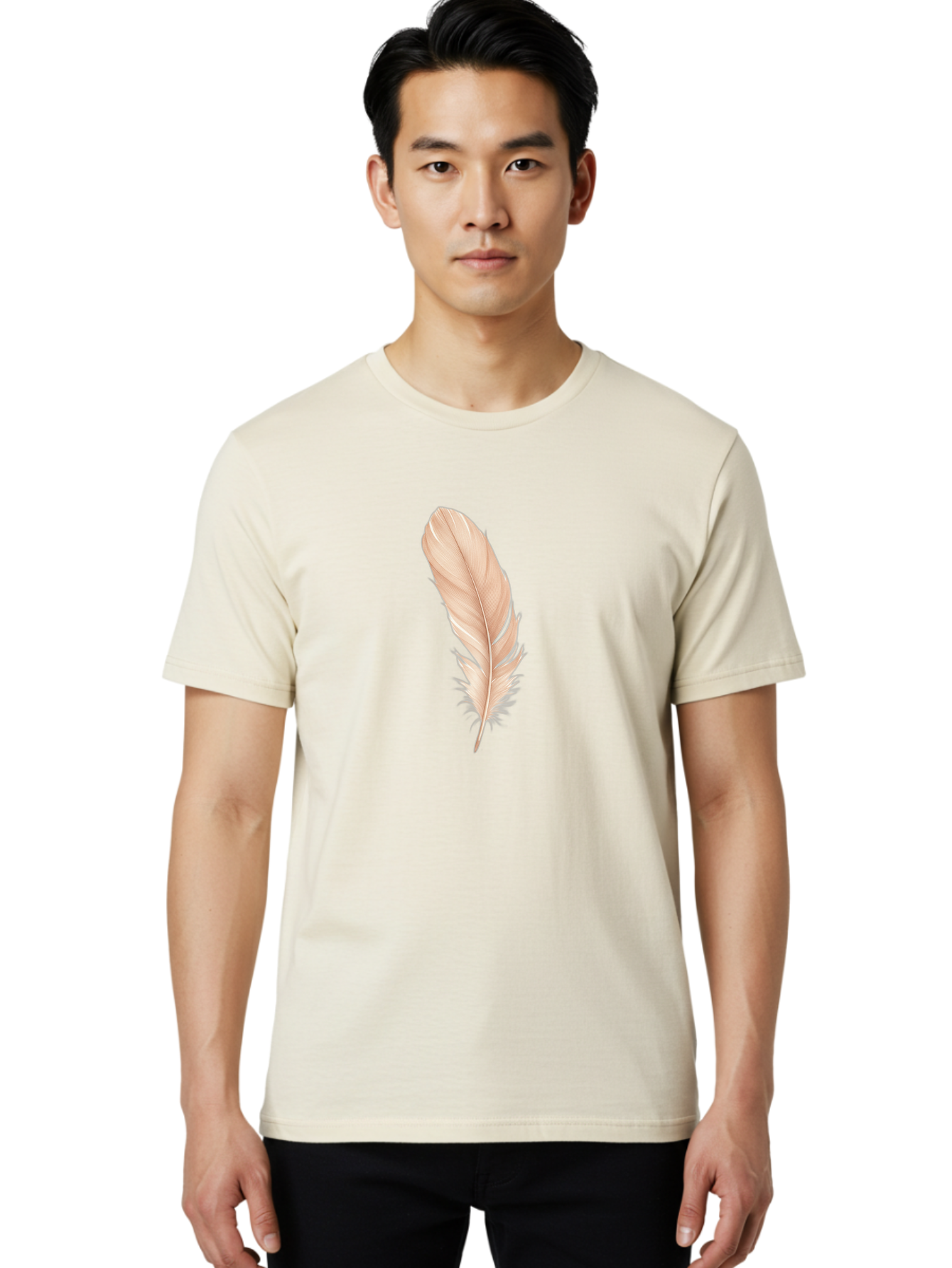 Pink-Feather-1 Men'S Graphic Tee, 100% Cotton, Comfortable Casual Summer Wear, Machine Washable, Vintage Camera, Old Camera, Antique Camera, Black Camera, Classic Photography, Photography Equipment, Nostalgic Device, Film Camera, Camera Art Baj171 16