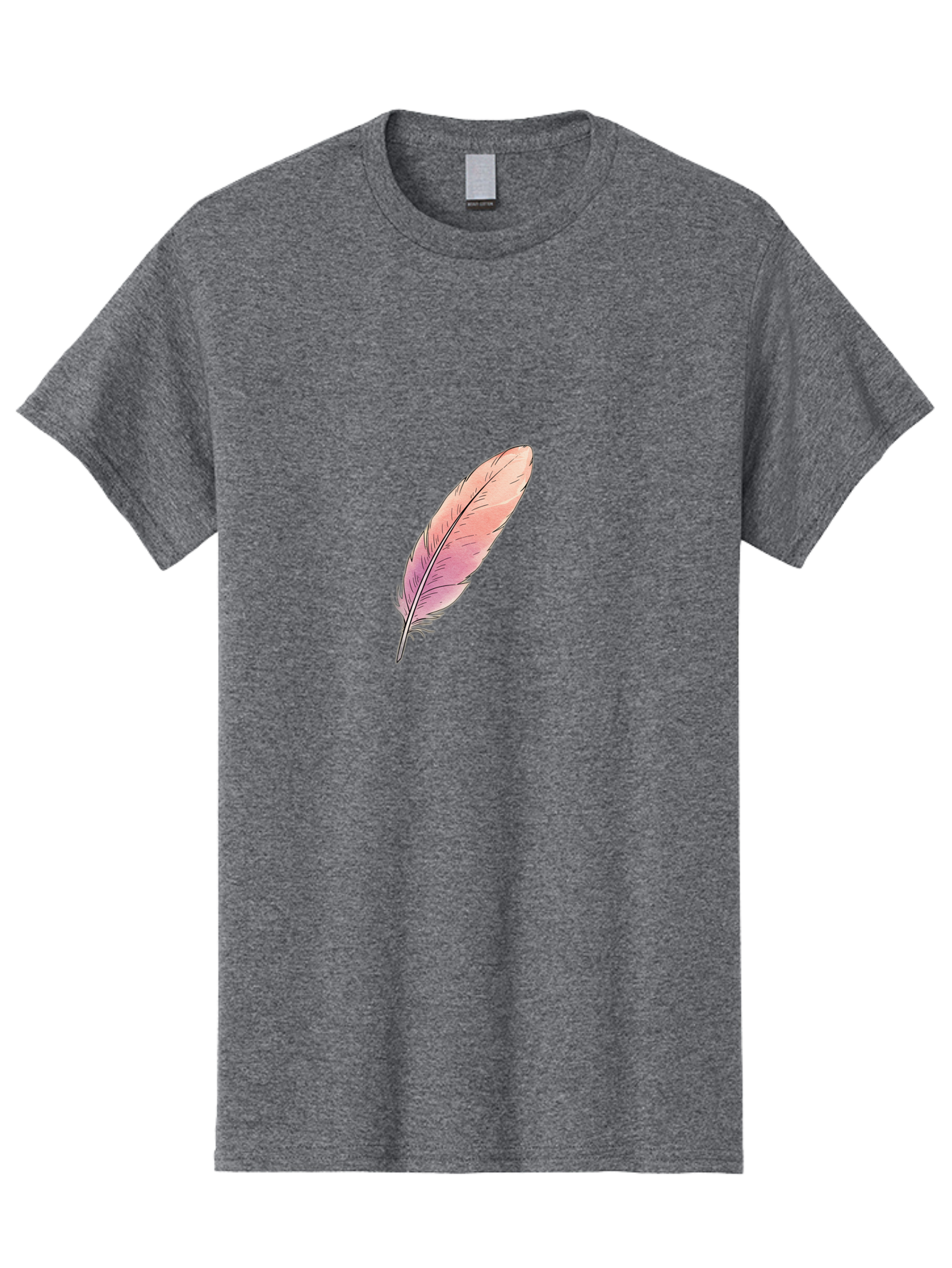 Pink-Feather-2 Men'S Graphic Tee, 100% Cotton, Comfortable Casual Summer Wear, Machine Washable, Vintage Camera, Old Camera, Antique Camera, Black Camera, Classic Photography, Photography Equipment, Nostalgic Device, Film Camera, Camera Art Baj172 1