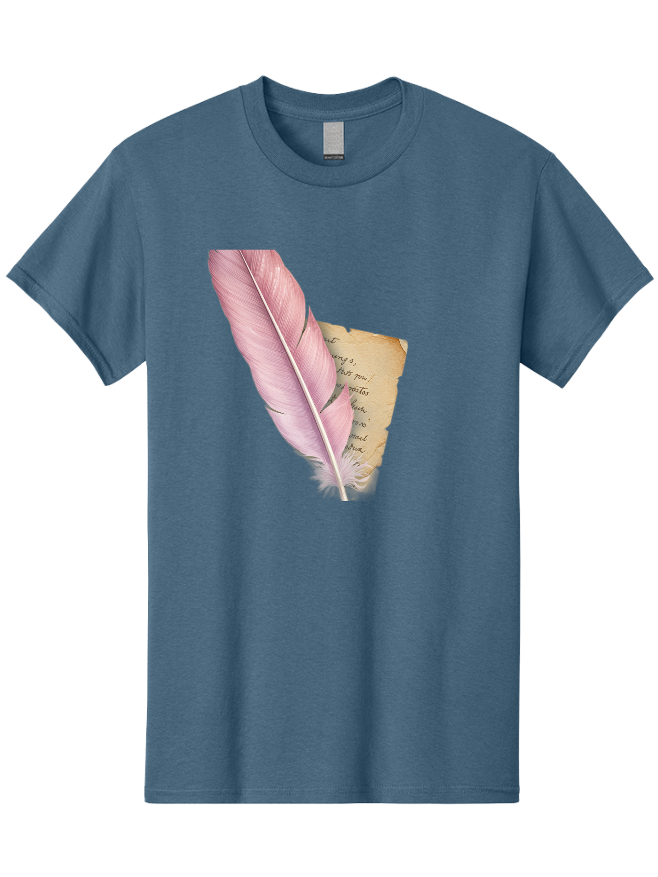 Pink-Feather-Quill-Pen Men'S Graphic Tee, 100% Cotton, Comfortable Casual Summer Wear, Machine Washable, Vintage Camera, Old Camera, Antique Camera, Black Camera, Classic Photography, Photography Equipment, Nostalgic Device, Film Camera, Baj173 9