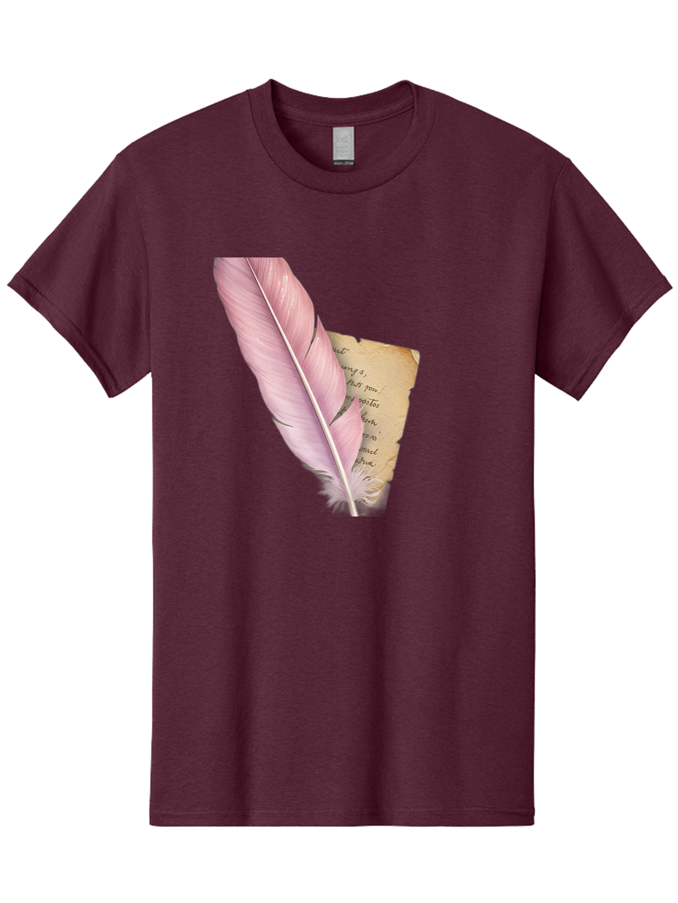 Pink-Feather-Quill-Pen Men'S Graphic Tee, 100% Cotton, Comfortable Casual Summer Wear, Machine Washable, Vintage Camera, Old Camera, Antique Camera, Black Camera, Classic Photography, Photography Equipment, Nostalgic Device, Film Camera, Baj173 12