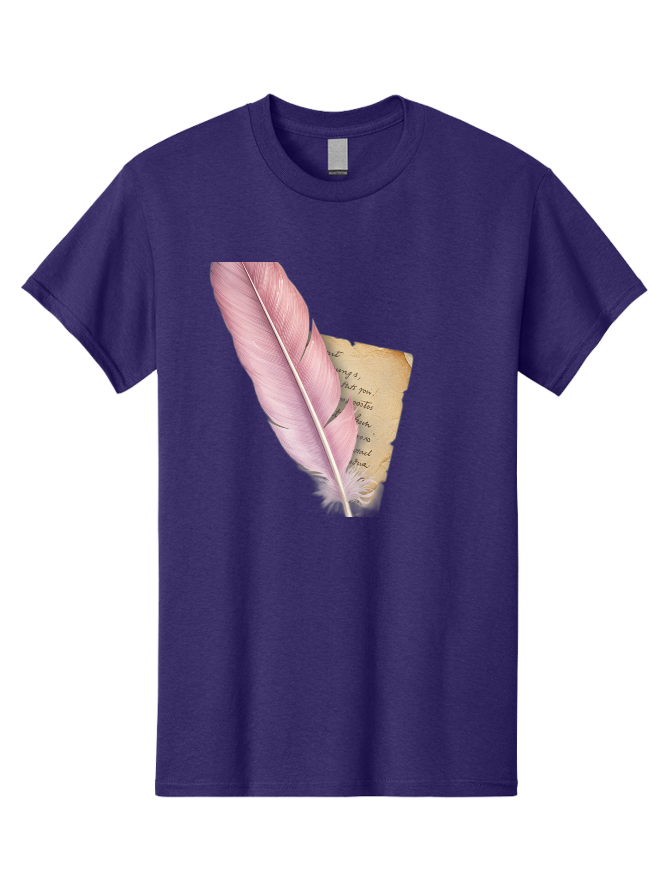 Pink-Feather-Quill-Pen Men'S Graphic Tee, 100% Cotton, Comfortable Casual Summer Wear, Machine Washable, Vintage Camera, Old Camera, Antique Camera, Black Camera, Classic Photography, Photography Equipment, Nostalgic Device, Film Camera, Baj173 8