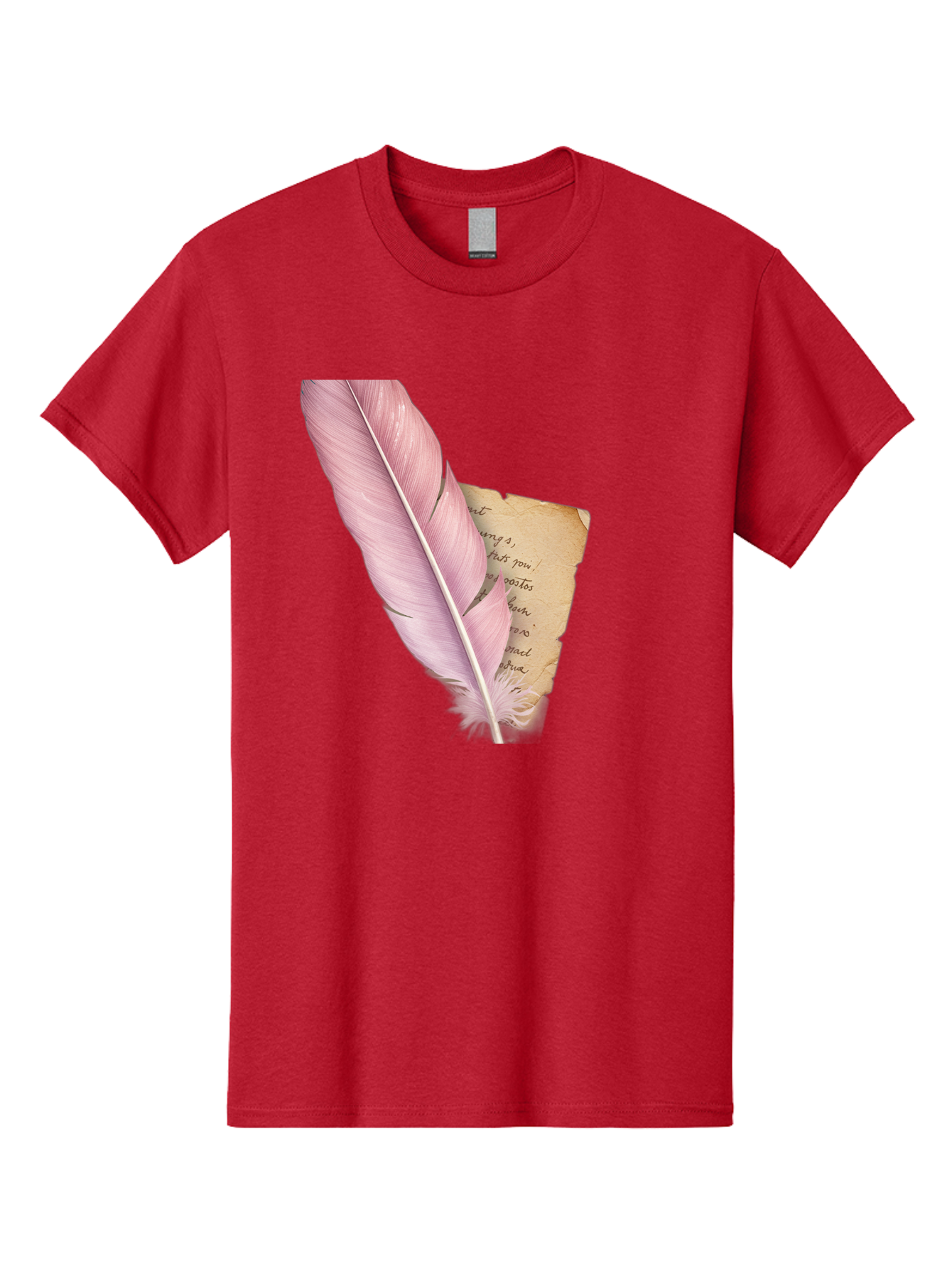 Pink-Feather-Quill-Pen Men'S Graphic Tee, 100% Cotton, Comfortable Casual Summer Wear, Machine Washable, Vintage Camera, Old Camera, Antique Camera, Black Camera, Classic Photography, Photography Equipment, Nostalgic Device, Film Camera, Baj173 13