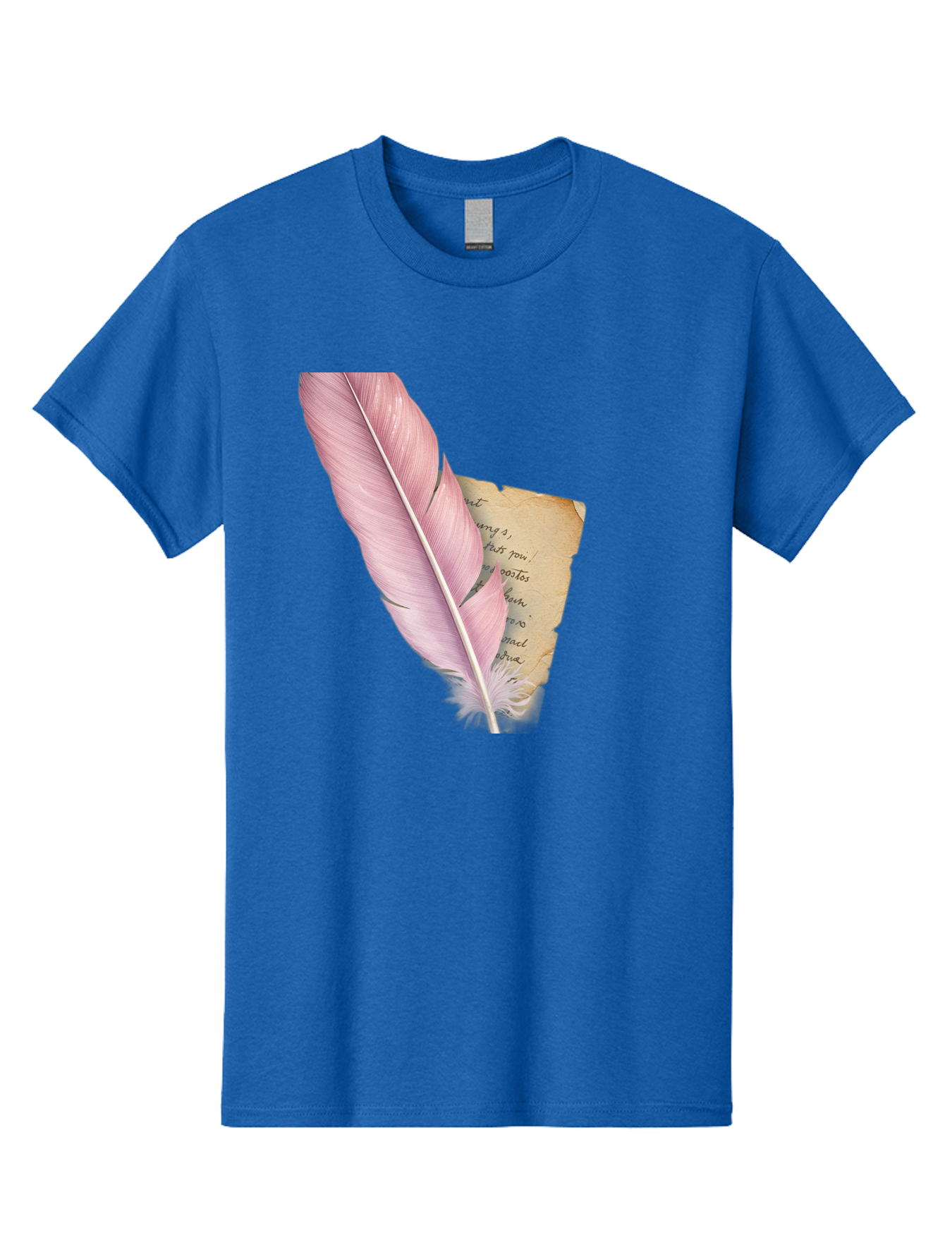 Pink-Feather-Quill-Pen Men'S Graphic Tee, 100% Cotton, Comfortable Casual Summer Wear, Machine Washable, Vintage Camera, Old Camera, Antique Camera, Black Camera, Classic Photography, Photography Equipment, Nostalgic Device, Film Camera, Baj173 4