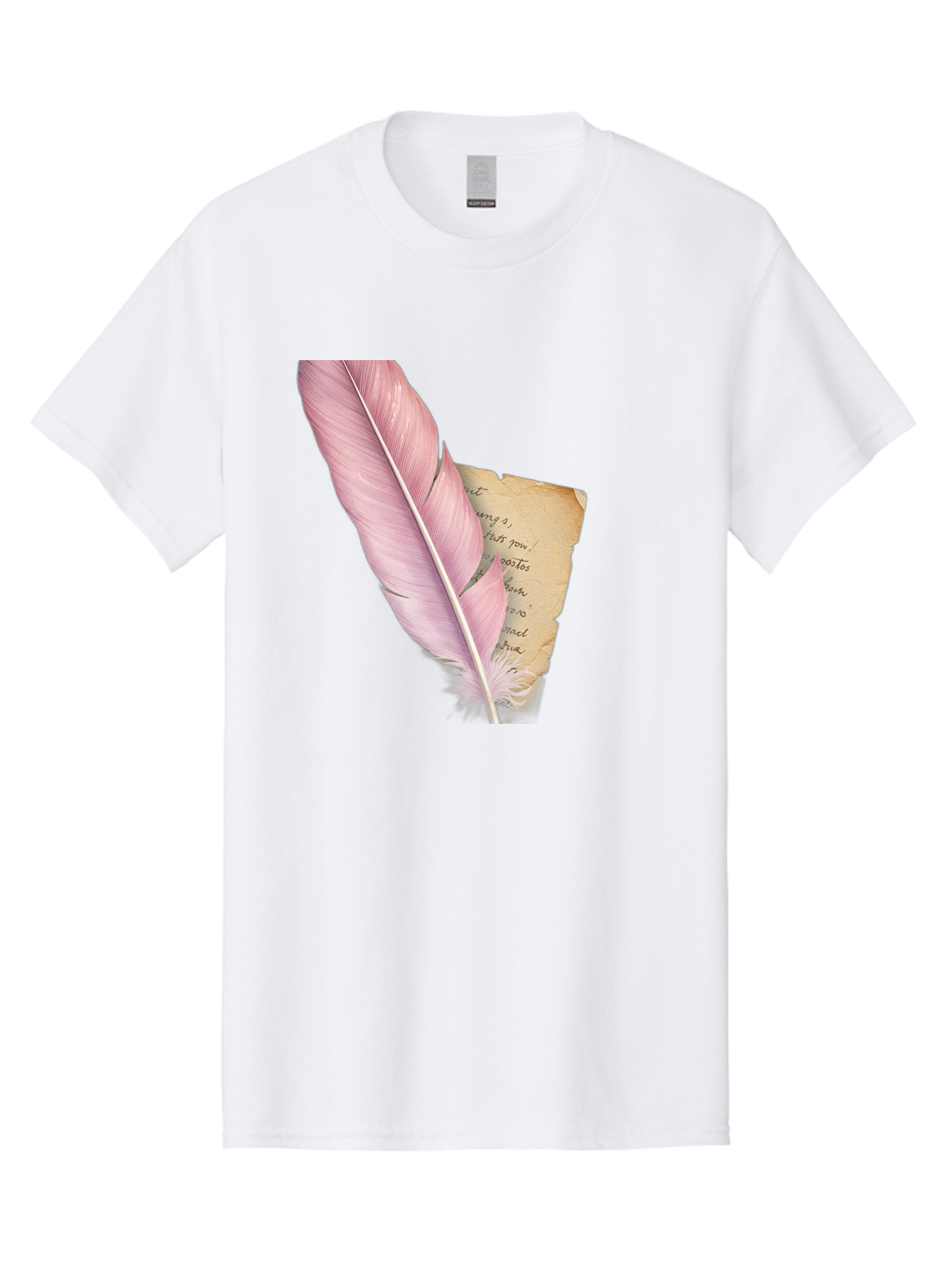 Pink-Feather-Quill-Pen Men'S Graphic Tee, 100% Cotton, Comfortable Casual Summer Wear, Machine Washable, Vintage Camera, Old Camera, Antique Camera, Black Camera, Classic Photography, Photography Equipment, Nostalgic Device, Film Camera, Baj173 6