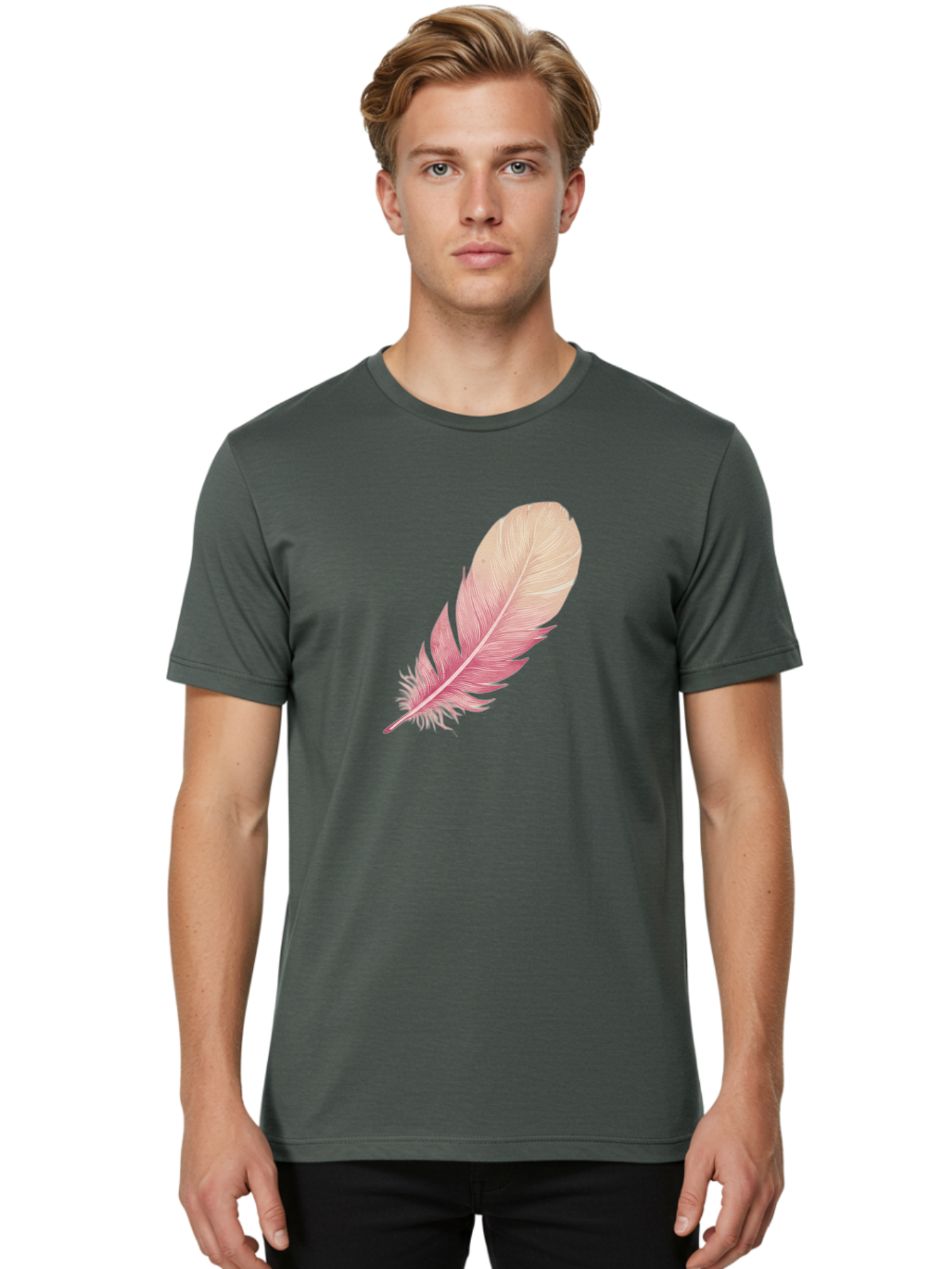 Pink-Feather Men'S Graphic Tee, 100% Cotton, Comfortable Casual Summer Wear, Machine Washable, Vintage Camera, Old Camera, Antique Camera, Black Camera, Classic Photography, Photography Equipment, Nostalgic Device, Film Camera, Camera Art Baj174 26