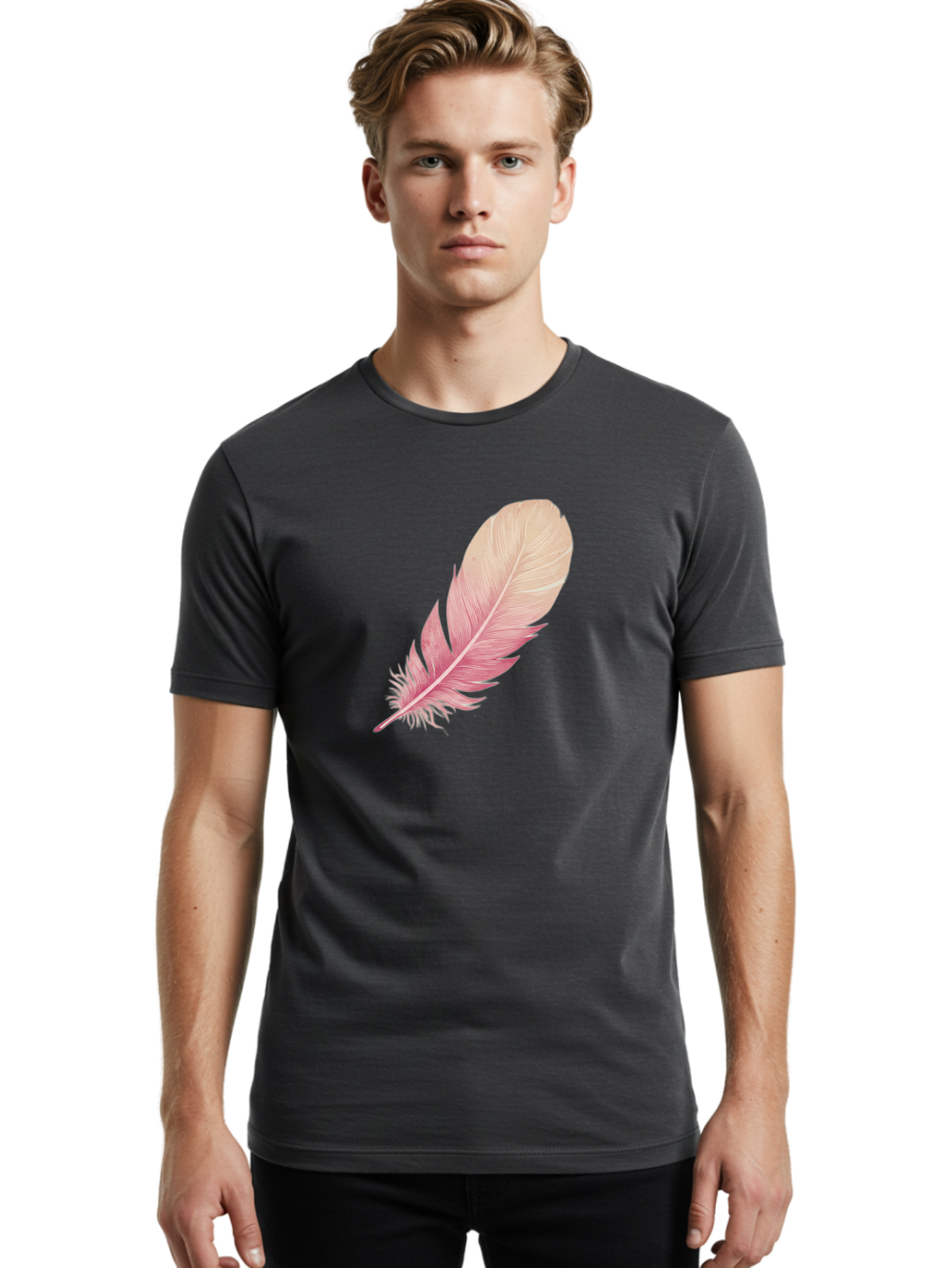 Pink-Feather Men'S Graphic Tee, 100% Cotton, Comfortable Casual Summer Wear, Machine Washable, Vintage Camera, Old Camera, Antique Camera, Black Camera, Classic Photography, Photography Equipment, Nostalgic Device, Film Camera, Camera Art Baj174 19