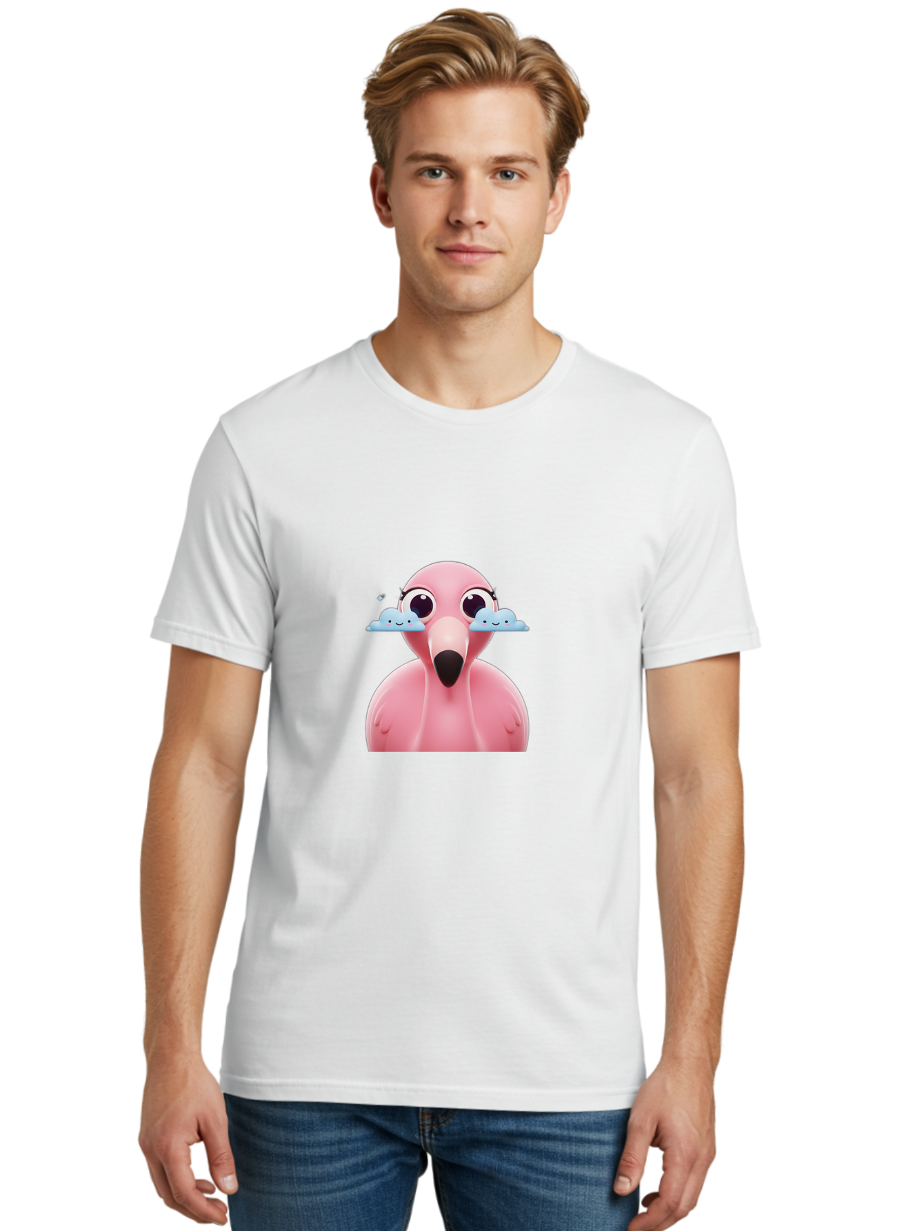 Pink-Flamingo-4 Men'S Graphic Tee, 100% Cotton, Comfortable Casual Summer Wear, Machine Washable, Vintage Camera, Old Camera, Antique Camera, Black Camera, Classic Photography, Photography Equipment, Nostalgic Device, Film Camera, Camera Art Baj179 27
