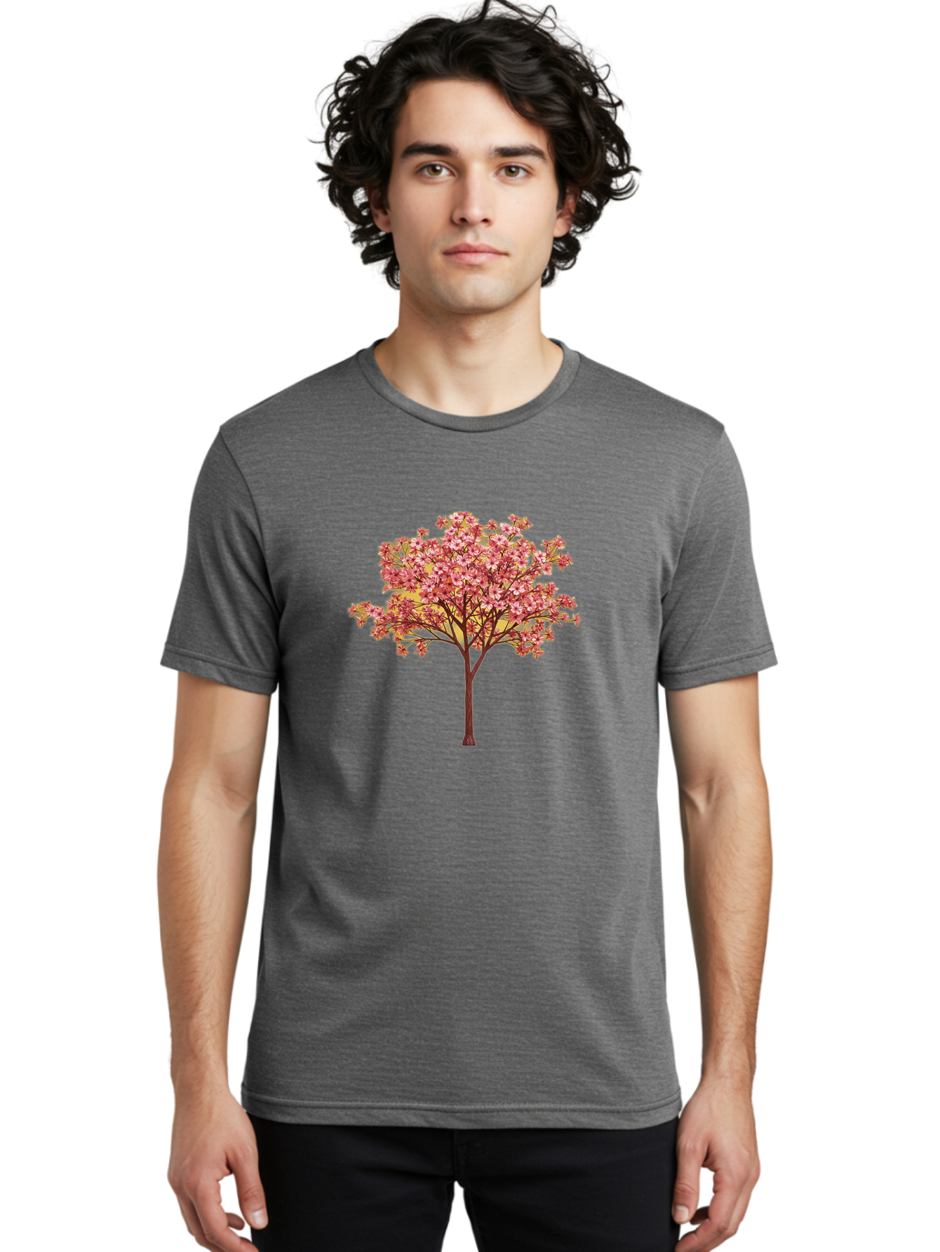 Pink-Flowering-Tree Men'S Graphic Tee, 100% Cotton, Comfortable Casual Summer Wear, Machine Washable, Vintage Camera, Old Camera, Antique Camera, Black Camera, Classic Photography, Photography Equipment, Nostalgic Device, Film Camera, Baj189 16