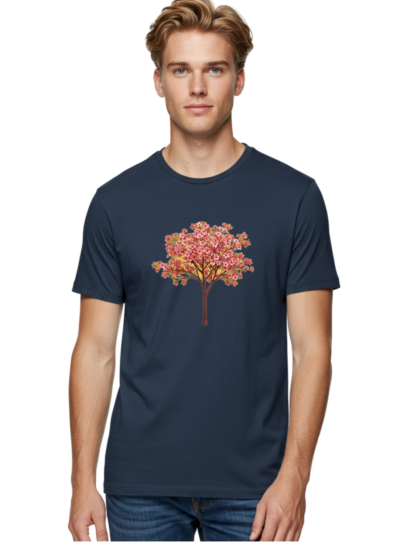 Pink-Flowering-Tree Men'S Graphic Tee, 100% Cotton, Comfortable Casual Summer Wear, Machine Washable, Vintage Camera, Old Camera, Antique Camera, Black Camera, Classic Photography, Photography Equipment, Nostalgic Device, Film Camera, Baj189 30