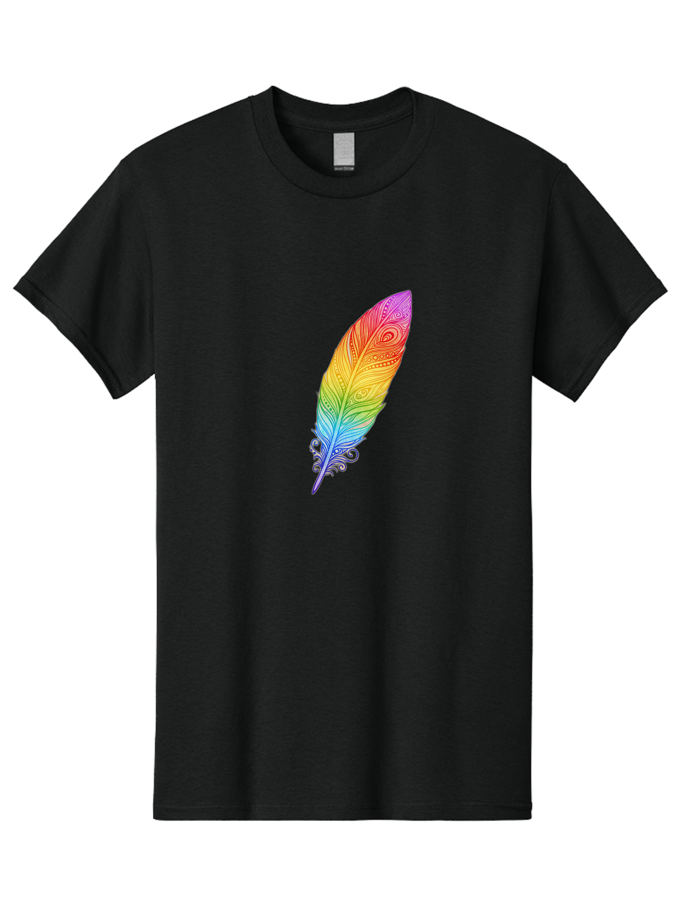 Rainbow-Feather-1 Men'S Graphic Tee, 100% Cotton, Comfortable Casual Summer Wear, Machine Washable, Vintage Camera, Old Camera, Antique Camera, Black Camera, Classic Photography, Photography Equipment, Nostalgic Device, Film Camera, Camera Art Baj217 6