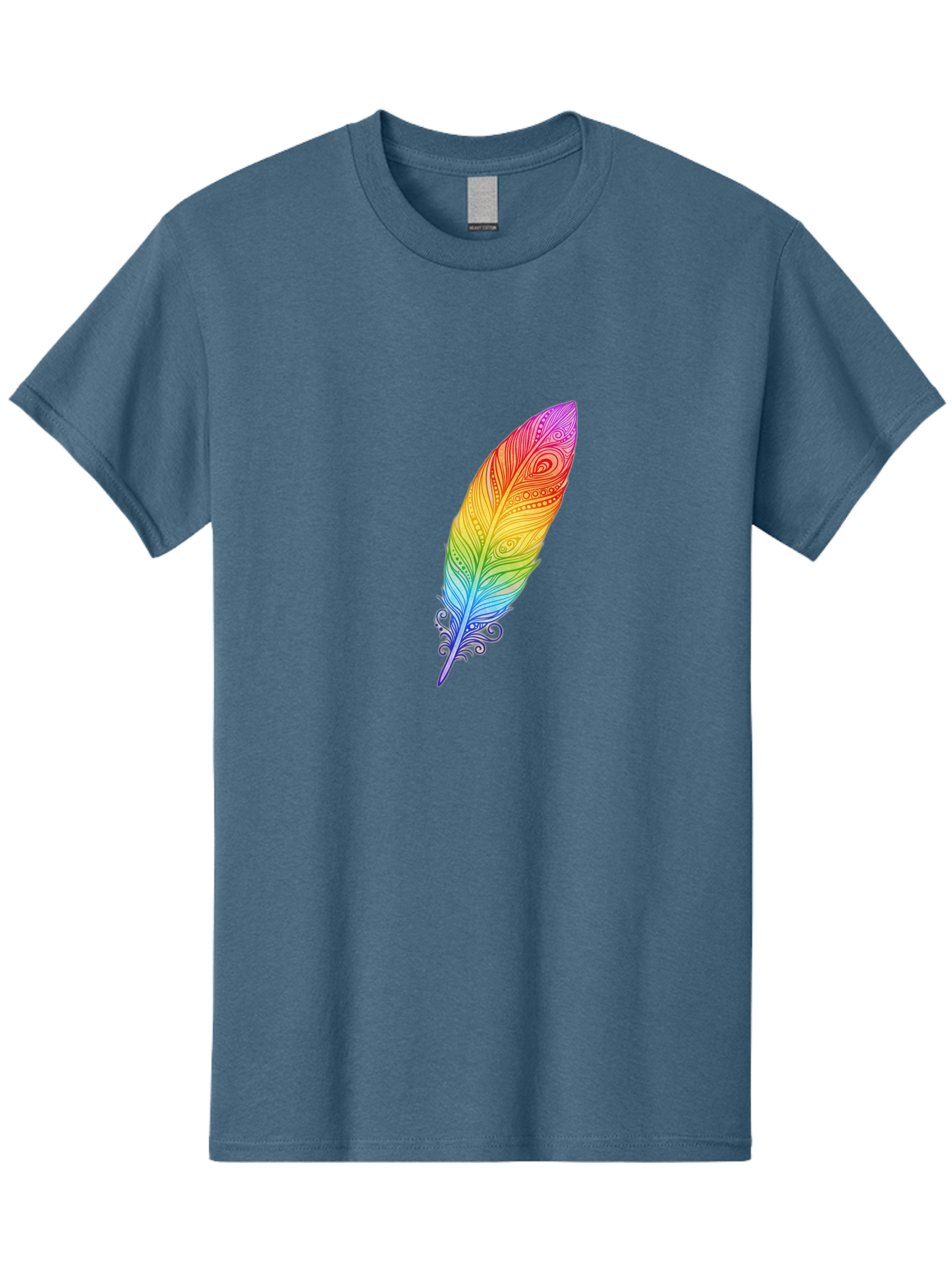 Rainbow-Feather-1 Men'S Graphic Tee, 100% Cotton, Comfortable Casual Summer Wear, Machine Washable, Vintage Camera, Old Camera, Antique Camera, Black Camera, Classic Photography, Photography Equipment, Nostalgic Device, Film Camera, Camera Art Baj217 1