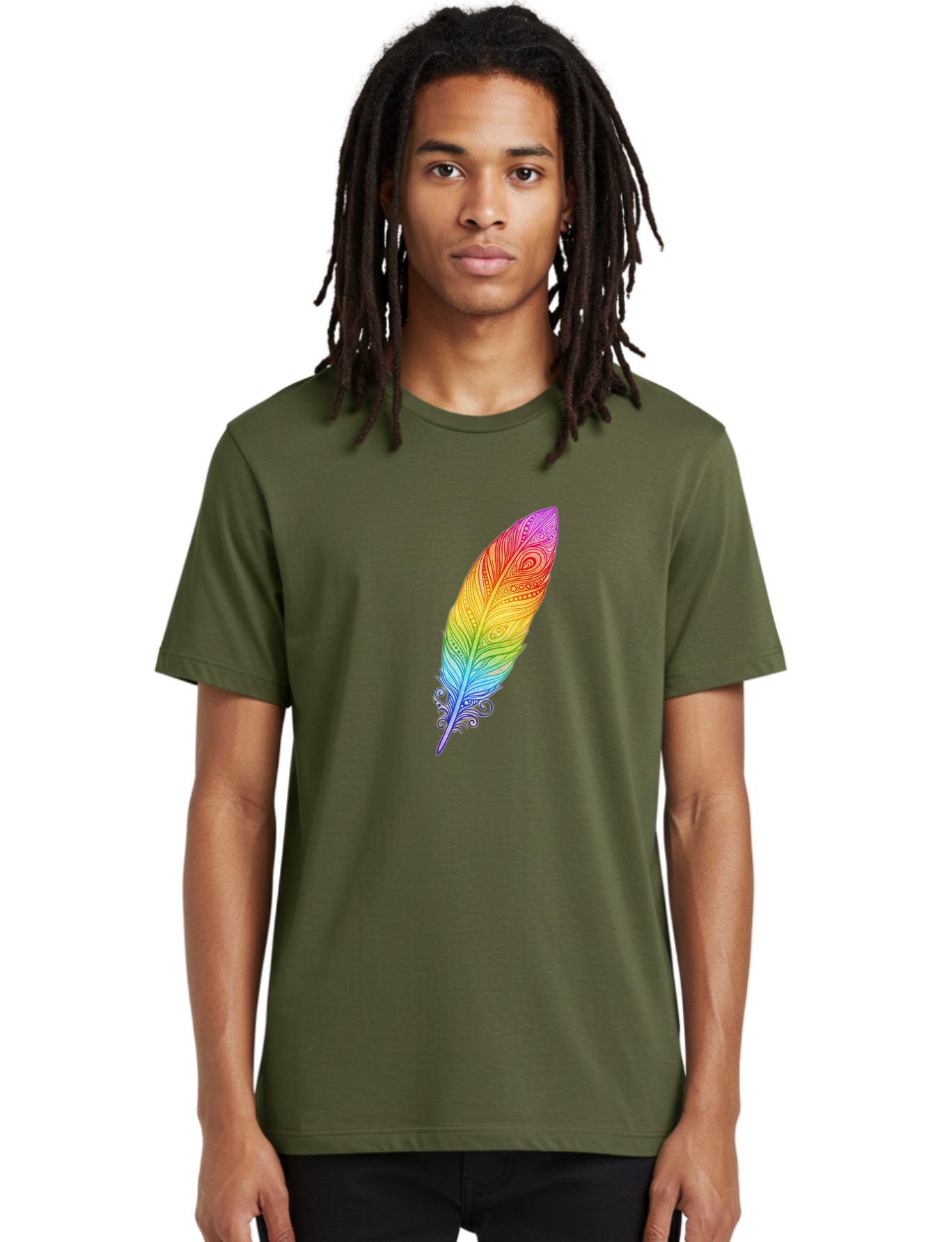 Rainbow-Feather-1 Men'S Graphic Tee, 100% Cotton, Comfortable Casual Summer Wear, Machine Washable, Vintage Camera, Old Camera, Antique Camera, Black Camera, Classic Photography, Photography Equipment, Nostalgic Device, Film Camera, Camera Art Baj217 19