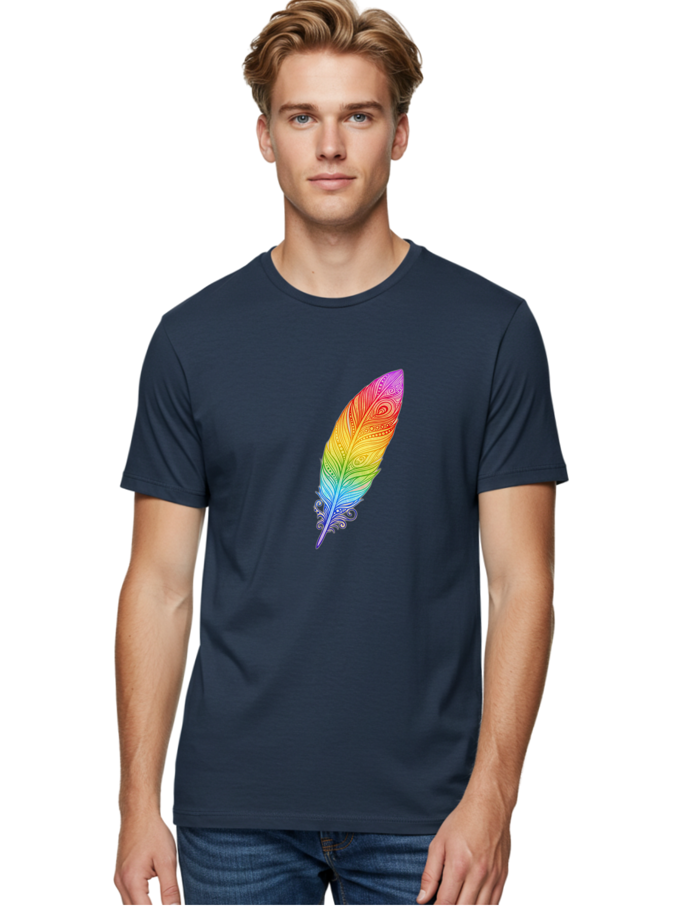 Rainbow-Feather-1 Men'S Graphic Tee, 100% Cotton, Comfortable Casual Summer Wear, Machine Washable, Vintage Camera, Old Camera, Antique Camera, Black Camera, Classic Photography, Photography Equipment, Nostalgic Device, Film Camera, Camera Art Baj217 22