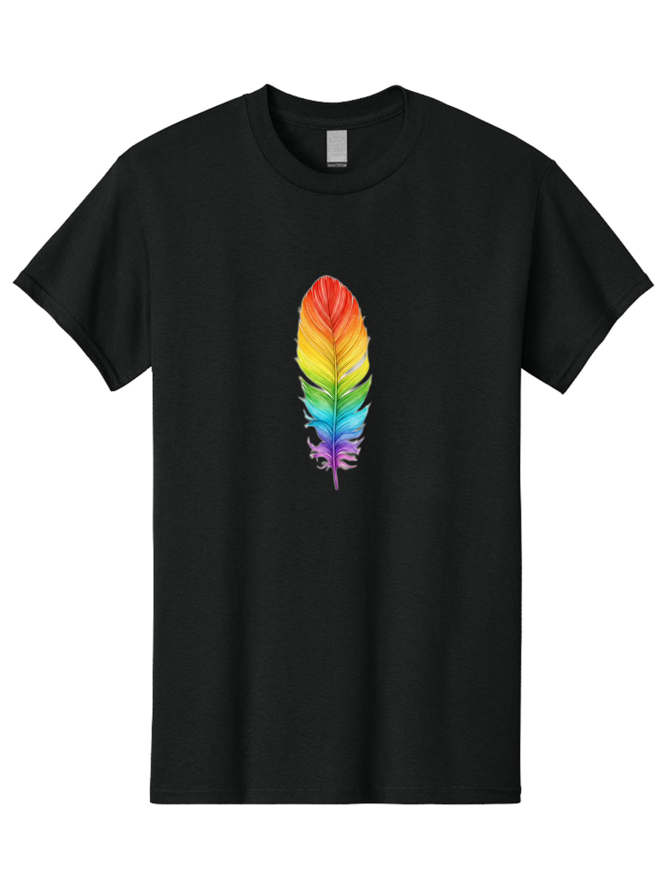 Rainbow-Feather-10 Men'S Graphic Tee, 100% Cotton, Comfortable Casual Summer Wear, Machine Washable, Vintage Camera, Old Camera, Antique Camera, Black Camera, Classic Photography, Photography Equipment, Nostalgic Device, Film Camera, Baj218 10