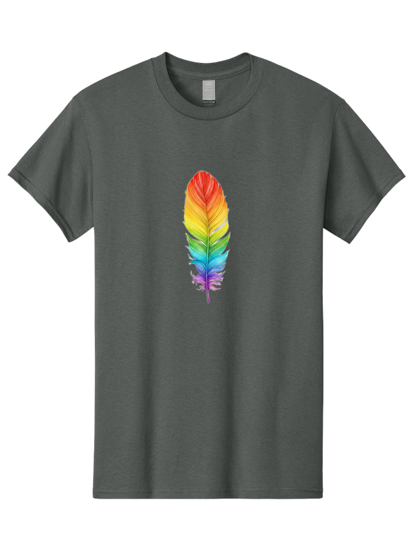 Rainbow-Feather-10 Men'S Graphic Tee, 100% Cotton, Comfortable Casual Summer Wear, Machine Washable, Vintage Camera, Old Camera, Antique Camera, Black Camera, Classic Photography, Photography Equipment, Nostalgic Device, Film Camera, Baj218 4