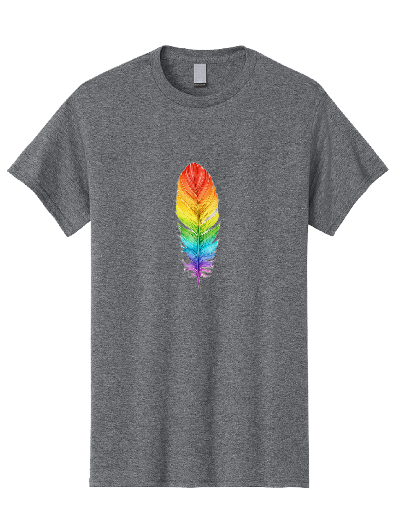 Rainbow-Feather-10 Men'S Graphic Tee, 100% Cotton, Comfortable Casual Summer Wear, Machine Washable, Vintage Camera, Old Camera, Antique Camera, Black Camera, Classic Photography, Photography Equipment, Nostalgic Device, Film Camera, Baj218 2