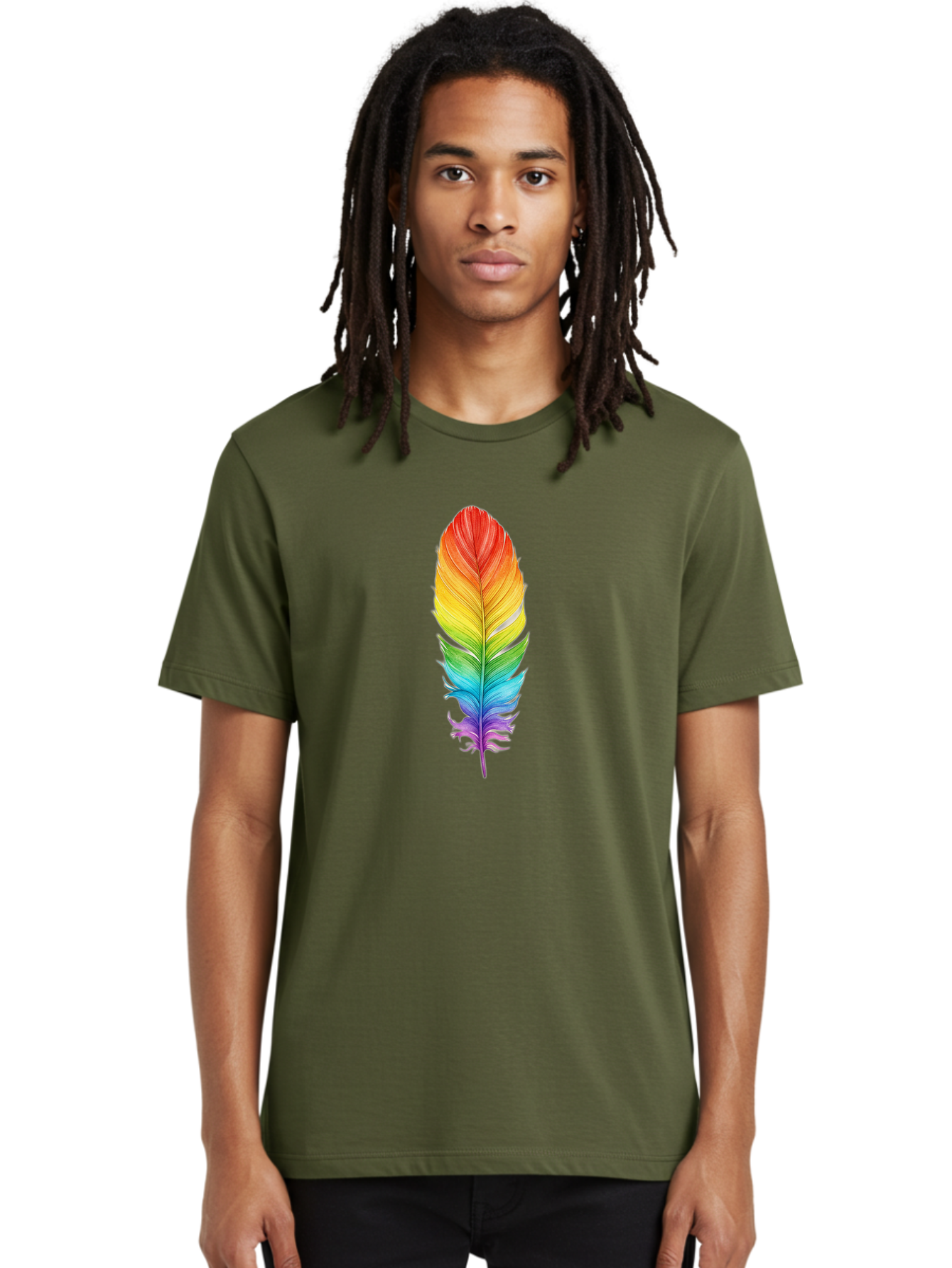 Rainbow-Feather-10 Men'S Graphic Tee, 100% Cotton, Comfortable Casual Summer Wear, Machine Washable, Vintage Camera, Old Camera, Antique Camera, Black Camera, Classic Photography, Photography Equipment, Nostalgic Device, Film Camera, Baj218 26