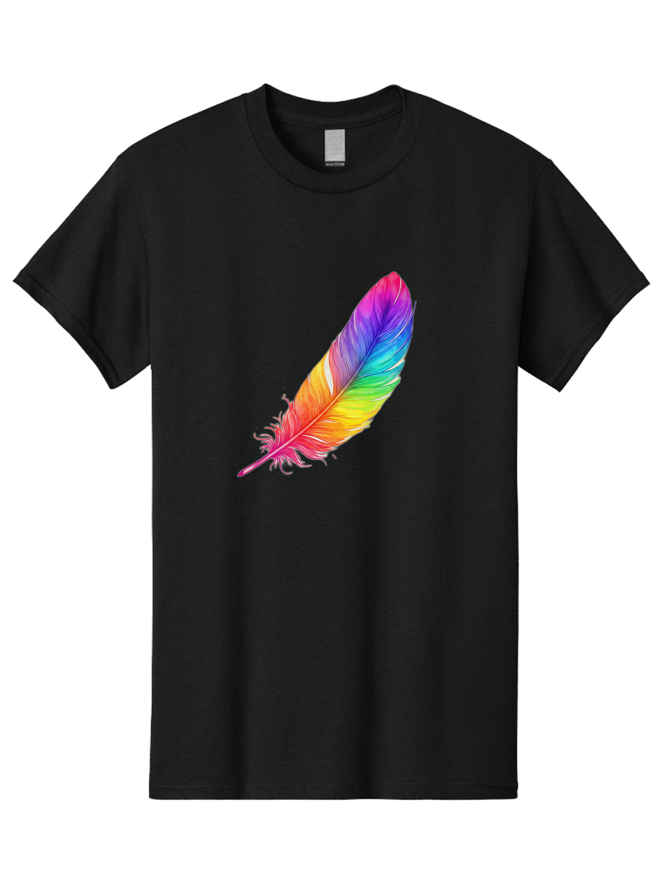 Rainbow-Feather-11 Men'S Graphic Tee, 100% Cotton, Comfortable Casual Summer Wear, Machine Washable, Vintage Camera, Old Camera, Antique Camera, Black Camera, Classic Photography, Photography Equipment, Nostalgic Device, Film Camera, Baj219 4
