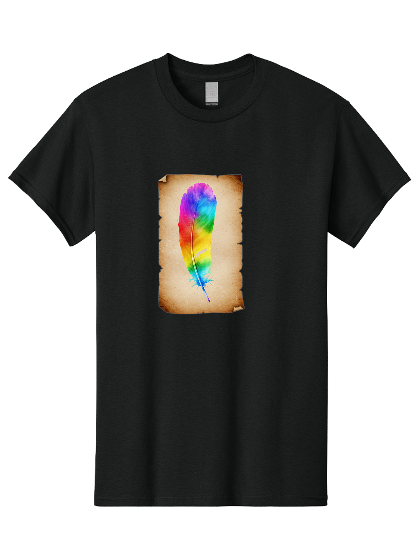 Rainbow-Feather-12 Men'S Graphic Tee, 100% Cotton, Comfortable Casual Summer Wear, Machine Washable, Vintage Camera, Old Camera, Antique Camera, Black Camera, Classic Photography, Photography Equipment, Nostalgic Device, Film Camera, Baj220 1