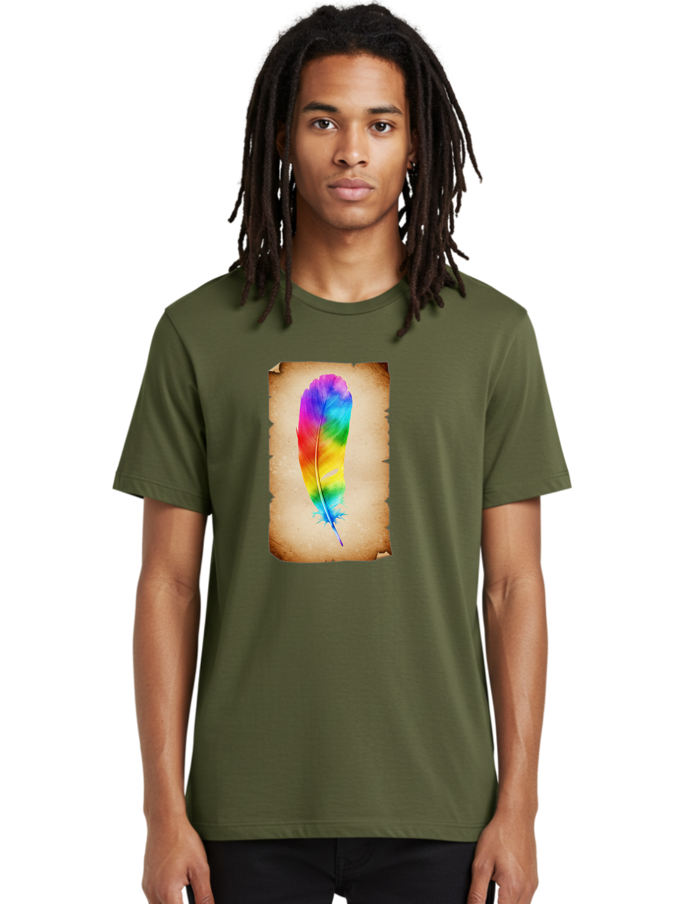 Rainbow-Feather-12 Men'S Graphic Tee, 100% Cotton, Comfortable Casual Summer Wear, Machine Washable, Vintage Camera, Old Camera, Antique Camera, Black Camera, Classic Photography, Photography Equipment, Nostalgic Device, Film Camera, Baj220 30