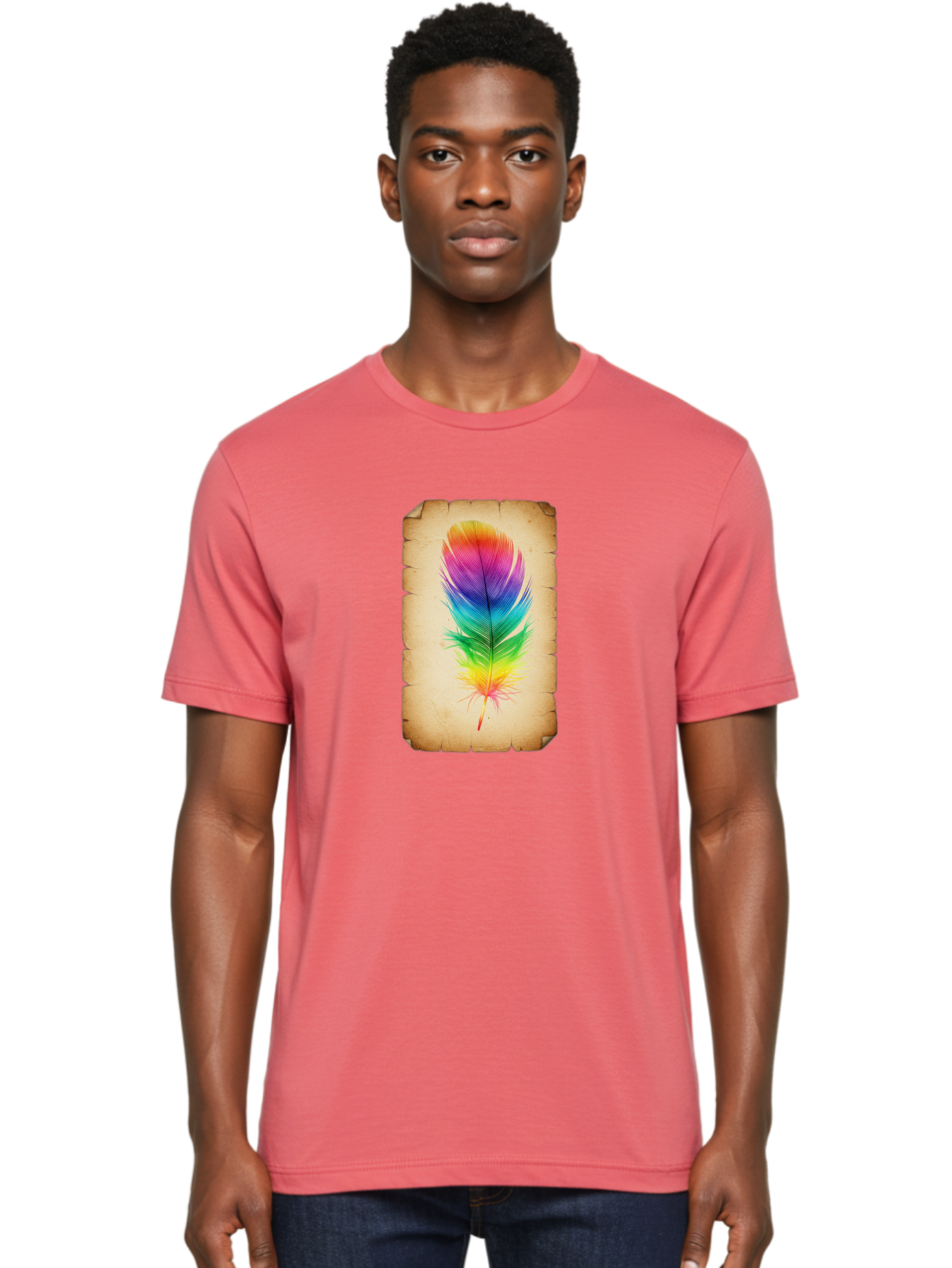 Rainbow-Feather-13 Men'S Graphic Tee, 100% Cotton, Comfortable Casual Summer Wear, Machine Washable, Vintage Camera, Old Camera, Antique Camera, Black Camera, Classic Photography, Photography Equipment, Nostalgic Device, Film Camera, Baj221 17