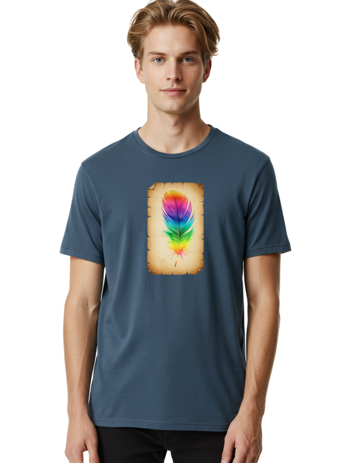 Rainbow-Feather-13 Men'S Graphic Tee, 100% Cotton, Comfortable Casual Summer Wear, Machine Washable, Vintage Camera, Old Camera, Antique Camera, Black Camera, Classic Photography, Photography Equipment, Nostalgic Device, Film Camera, Baj221 18