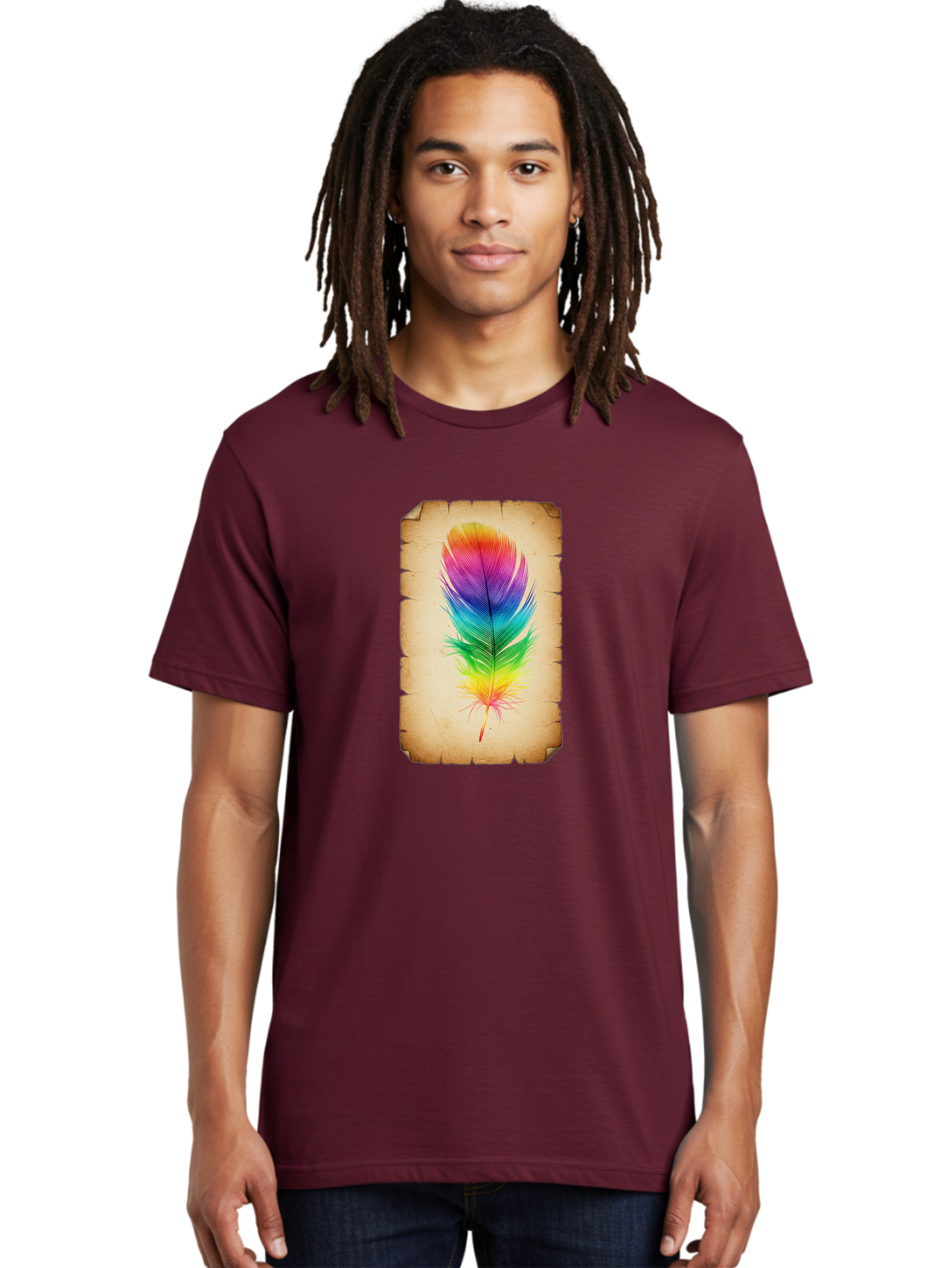 Rainbow-Feather-13 Men'S Graphic Tee, 100% Cotton, Comfortable Casual Summer Wear, Machine Washable, Vintage Camera, Old Camera, Antique Camera, Black Camera, Classic Photography, Photography Equipment, Nostalgic Device, Film Camera, Baj221 21