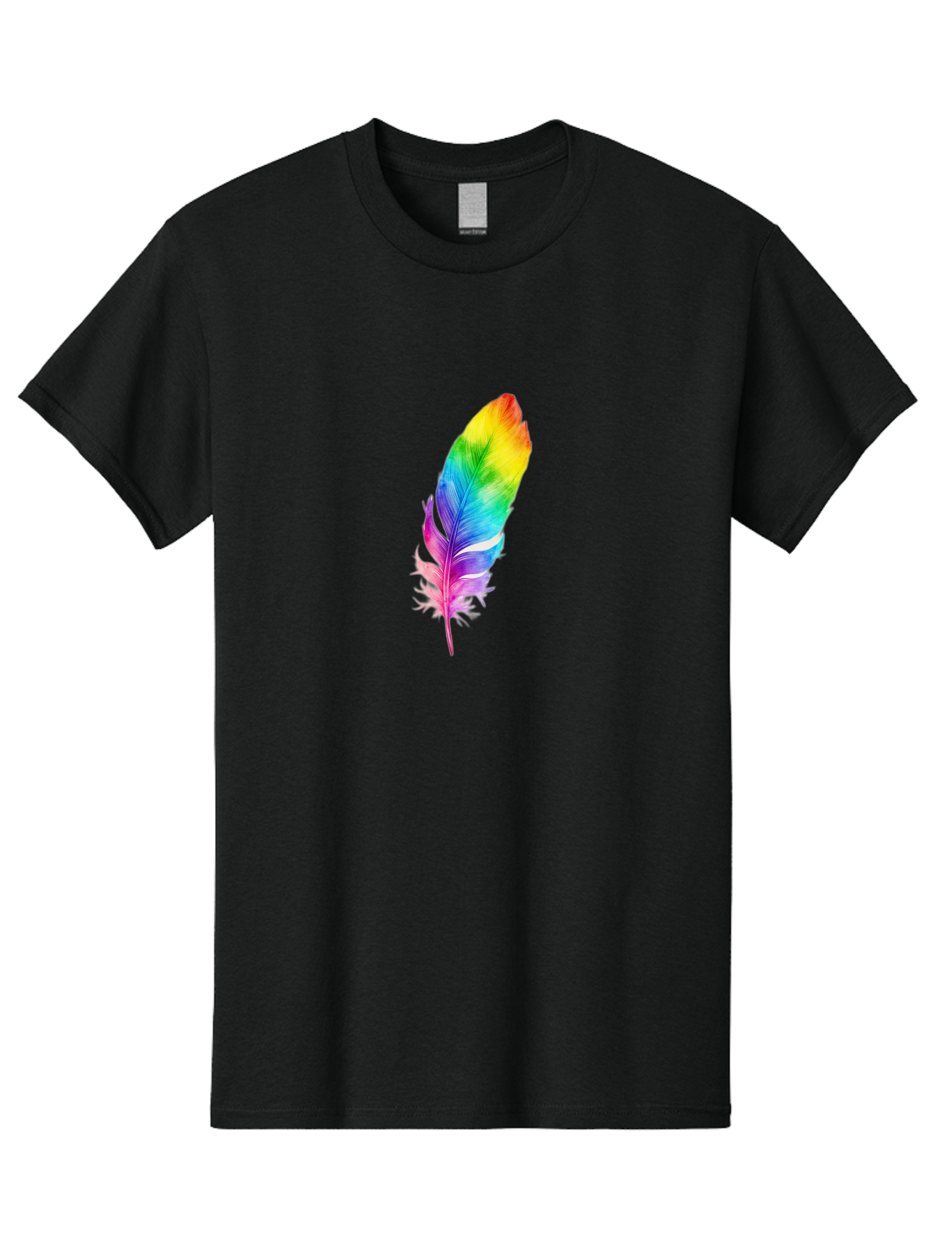 Rainbow-Feather-14 Men'S Graphic Tee, 100% Cotton, Comfortable Casual Summer Wear, Machine Washable, Vintage Camera, Old Camera, Antique Camera, Black Camera, Classic Photography, Photography Equipment, Nostalgic Device, Film Camera, Baj222 2