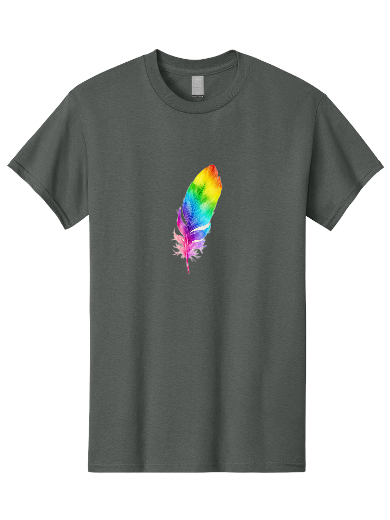 Rainbow-Feather-14 Men'S Graphic Tee, 100% Cotton, Comfortable Casual Summer Wear, Machine Washable, Vintage Camera, Old Camera, Antique Camera, Black Camera, Classic Photography, Photography Equipment, Nostalgic Device, Film Camera, Baj222 1