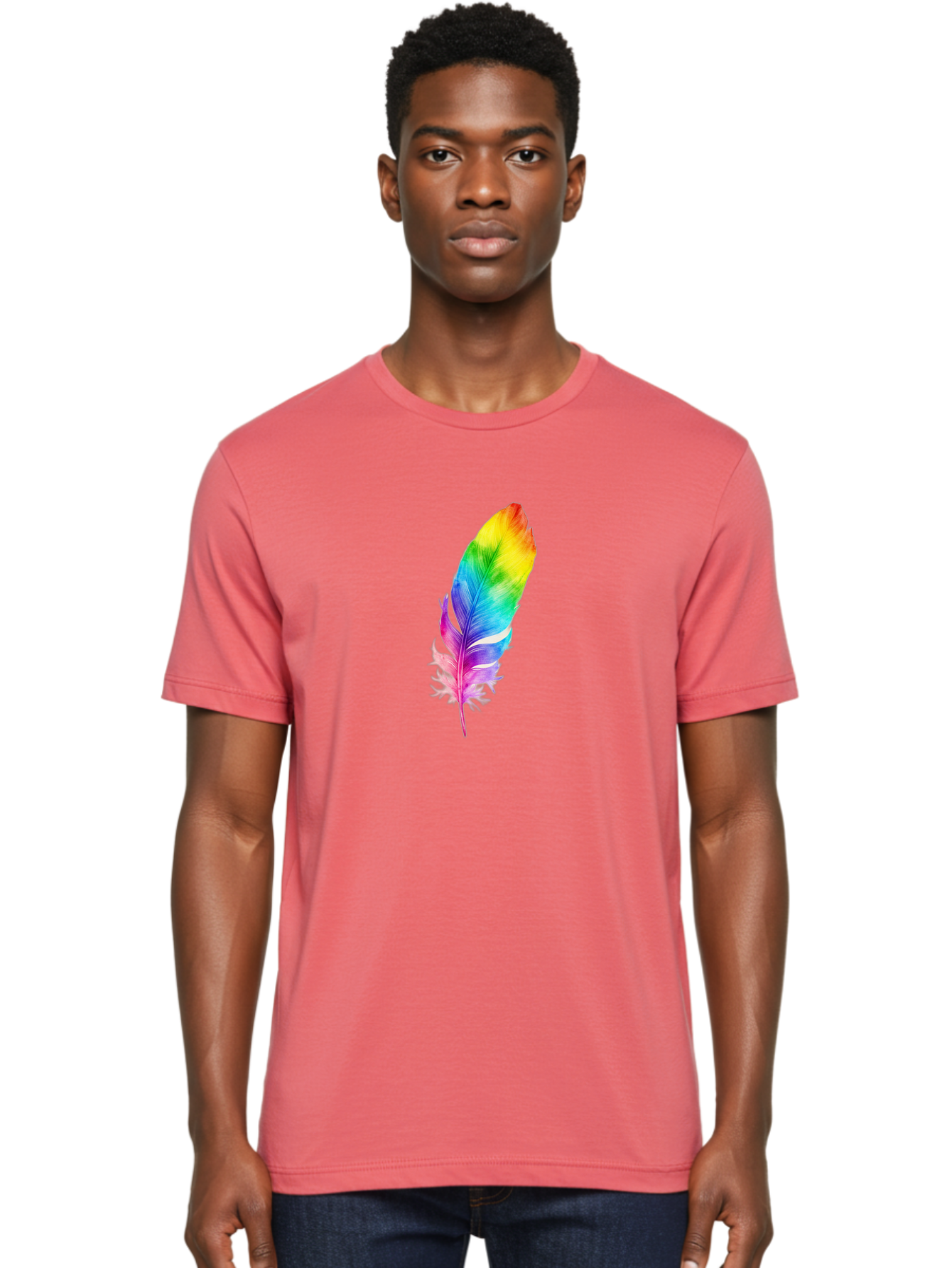 Rainbow-Feather-14 Men'S Graphic Tee, 100% Cotton, Comfortable Casual Summer Wear, Machine Washable, Vintage Camera, Old Camera, Antique Camera, Black Camera, Classic Photography, Photography Equipment, Nostalgic Device, Film Camera, Baj222 27