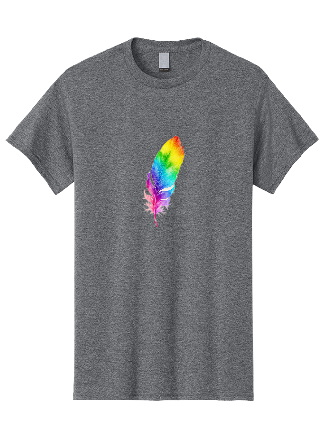 Rainbow-Feather-14 Men'S Graphic Tee, 100% Cotton, Comfortable Casual Summer Wear, Machine Washable, Vintage Camera, Old Camera, Antique Camera, Black Camera, Classic Photography, Photography Equipment, Nostalgic Device, Film Camera, Baj222 14