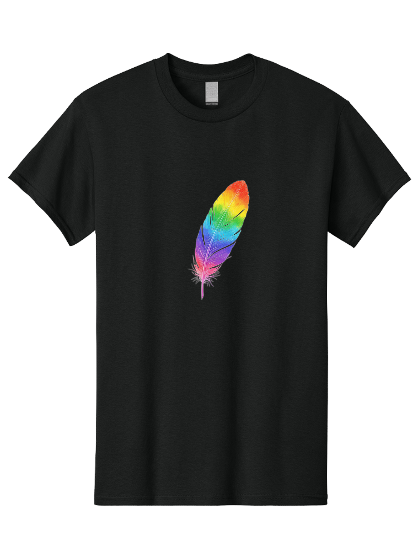 Rainbow-Feather-15 Men'S Graphic Tee, 100% Cotton, Comfortable Casual Summer Wear, Machine Washable, Vintage Camera, Old Camera, Antique Camera, Black Camera, Classic Photography, Photography Equipment, Nostalgic Device, Film Camera, Baj223 15