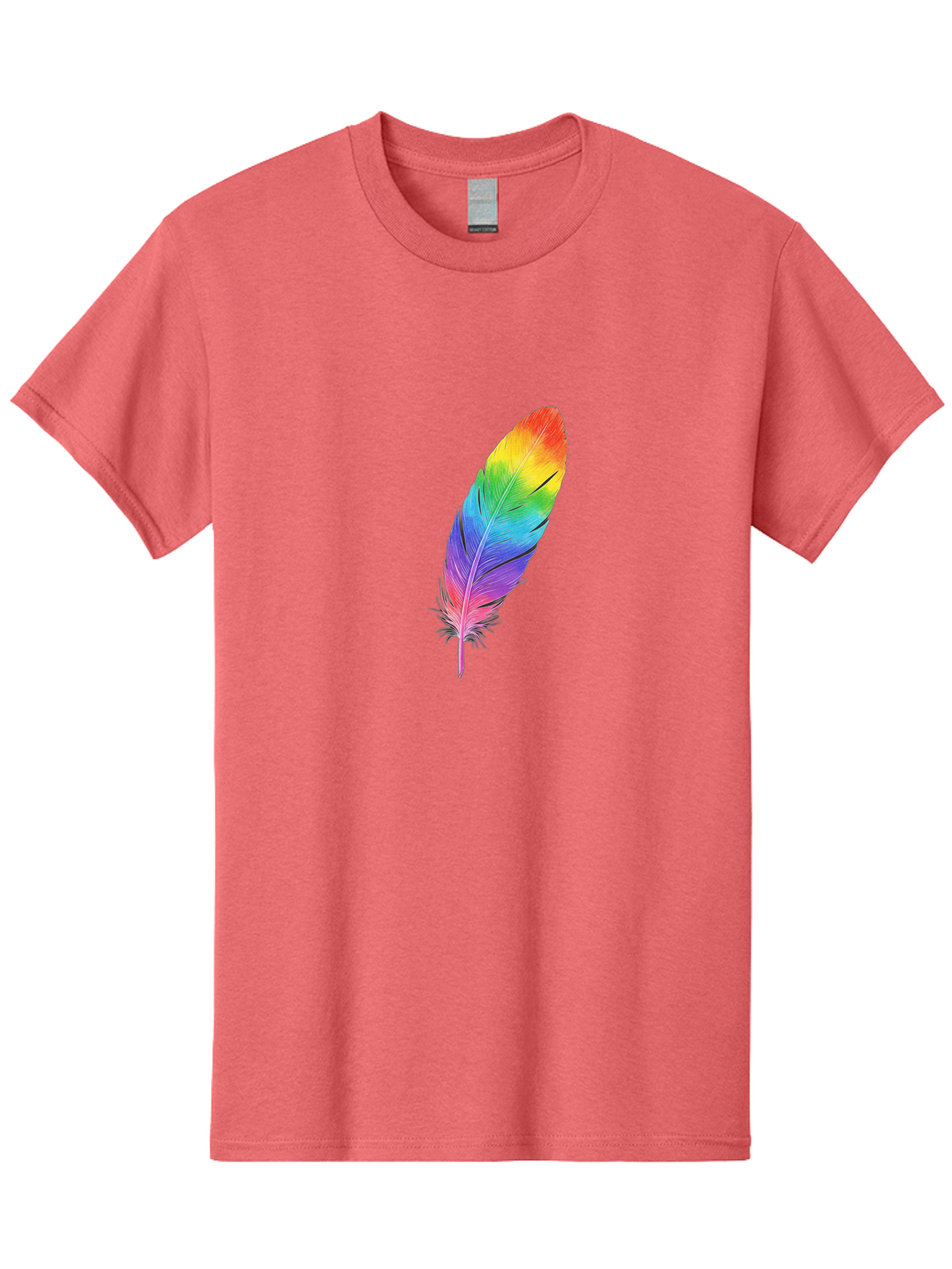 Rainbow-Feather-15 Men'S Graphic Tee, 100% Cotton, Comfortable Casual Summer Wear, Machine Washable, Vintage Camera, Old Camera, Antique Camera, Black Camera, Classic Photography, Photography Equipment, Nostalgic Device, Film Camera, Baj223 2