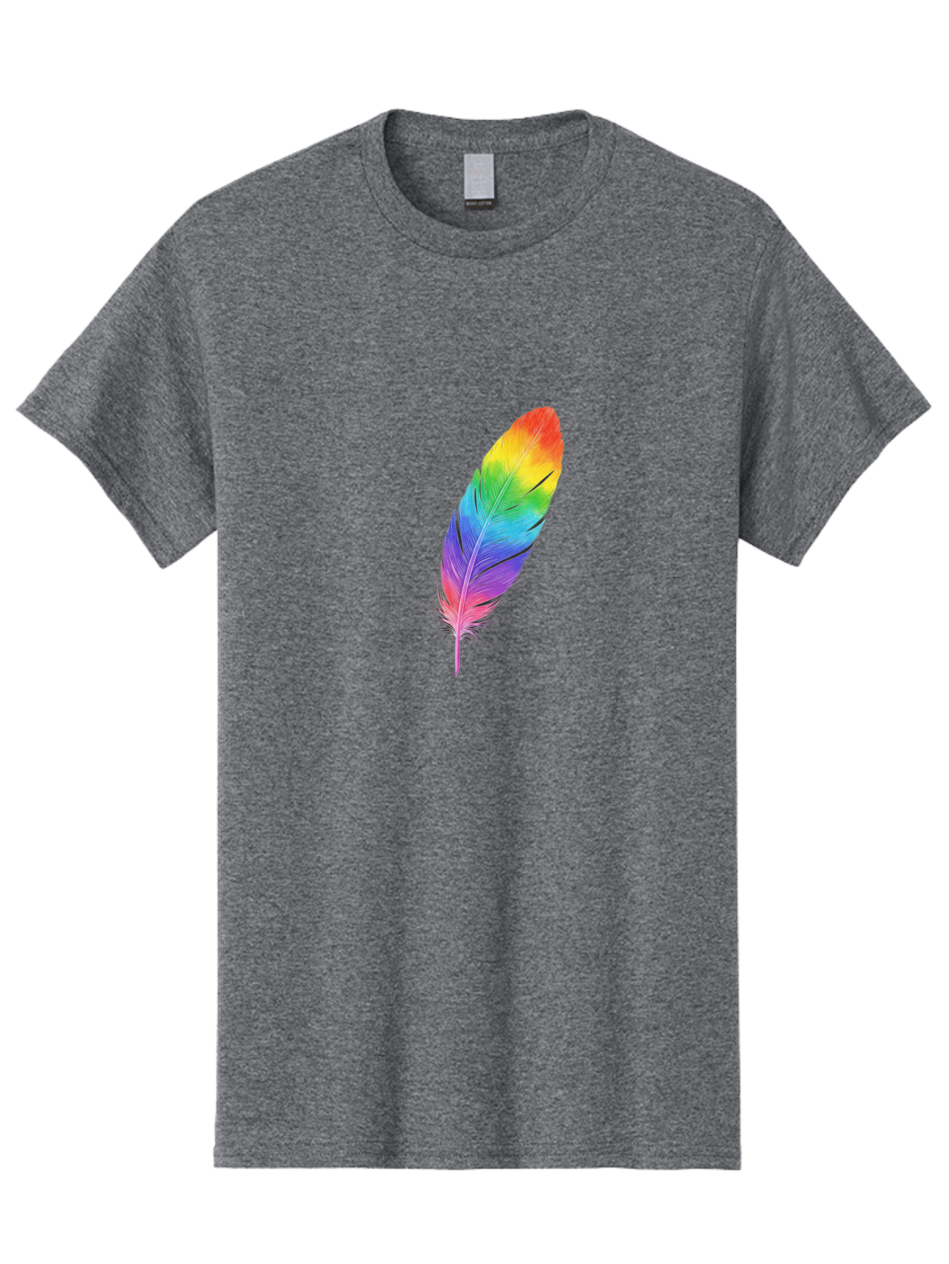 Rainbow-Feather-15 Men'S Graphic Tee, 100% Cotton, Comfortable Casual Summer Wear, Machine Washable, Vintage Camera, Old Camera, Antique Camera, Black Camera, Classic Photography, Photography Equipment, Nostalgic Device, Film Camera, Baj223 1