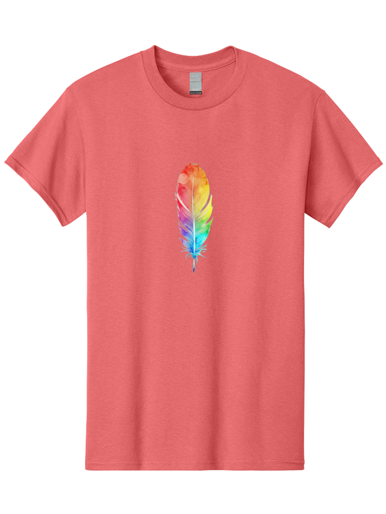Rainbow-Feather-2 Men'S Graphic Tee, 100% Cotton, Comfortable Casual Summer Wear, Machine Washable, Vintage Camera, Old Camera, Antique Camera, Black Camera, Classic Photography, Photography Equipment, Nostalgic Device, Film Camera, Camera Art Baj225 1