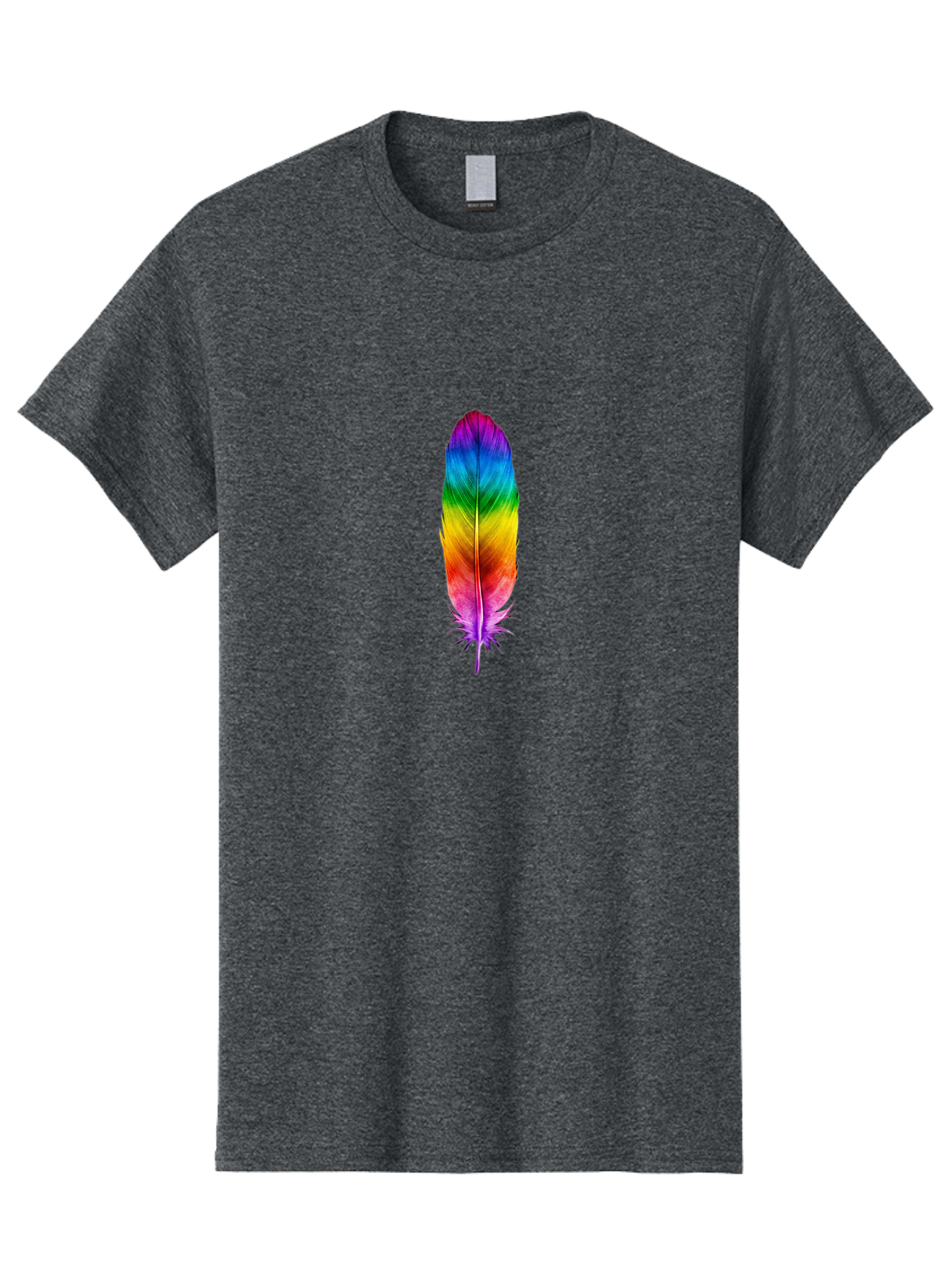 Rainbow-Feather-3 Men'S Graphic Tee, 100% Cotton, Comfortable Casual Summer Wear, Machine Washable, Vintage Camera, Old Camera, Antique Camera, Black Camera, Classic Photography, Photography Equipment, Nostalgic Device, Film Camera, Camera Art Baj226 2