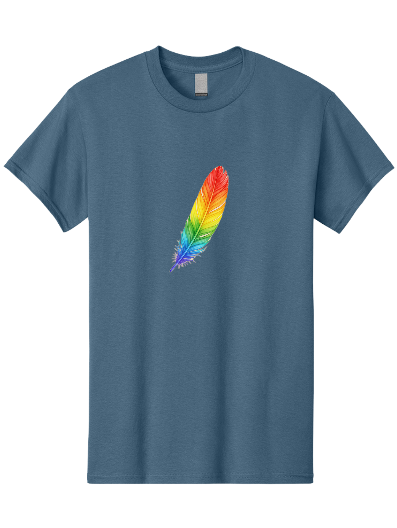 Rainbow-Feather-4 Men'S Graphic Tee, 100% Cotton, Comfortable Casual Summer Wear, Machine Washable, Vintage Camera, Old Camera, Antique Camera, Black Camera, Classic Photography, Photography Equipment, Nostalgic Device, Film Camera, Camera Art Baj227 9